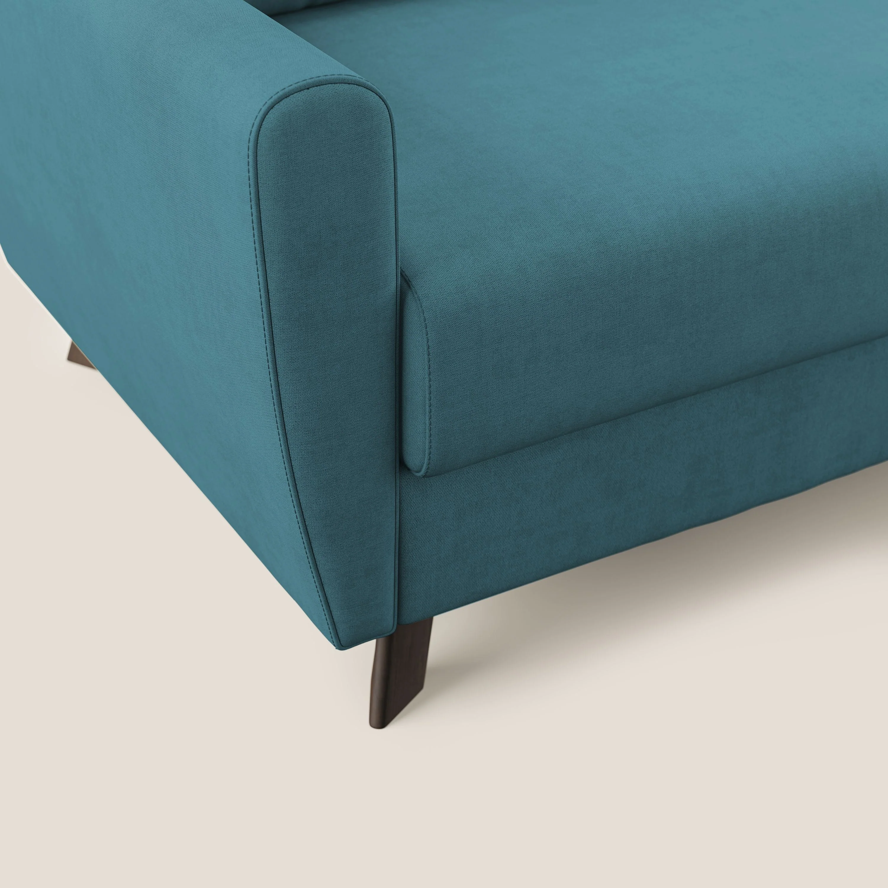 Callisto Canapé lit convertible en tissu doux imperméable T02 bleu ciel - Image 6