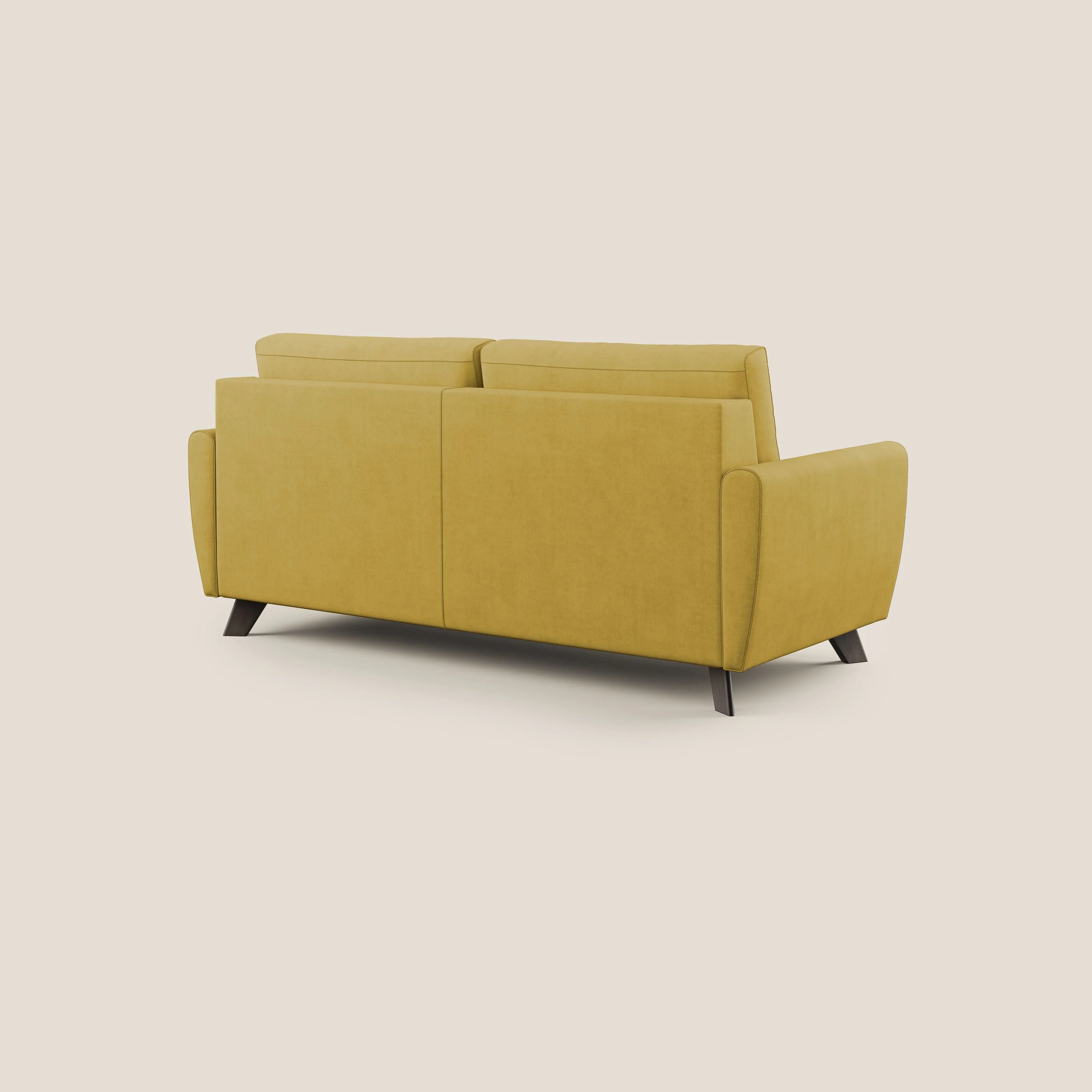 Callisto Canapé lit convertible en tissu doux imperméable T02 jaune - Image 5