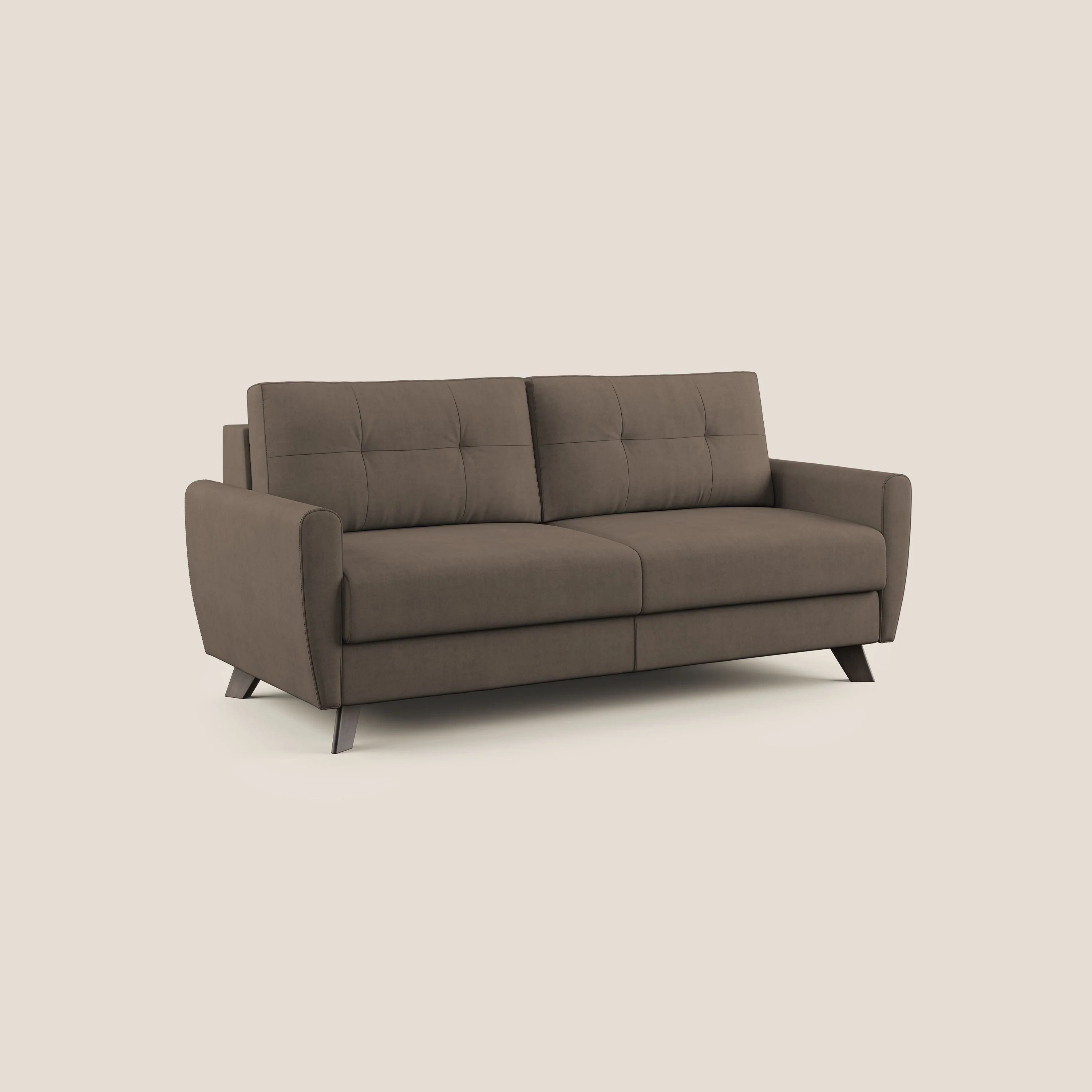 Callisto Canapé lit convertible en tissu doux imperméable T02 marron - Image 3