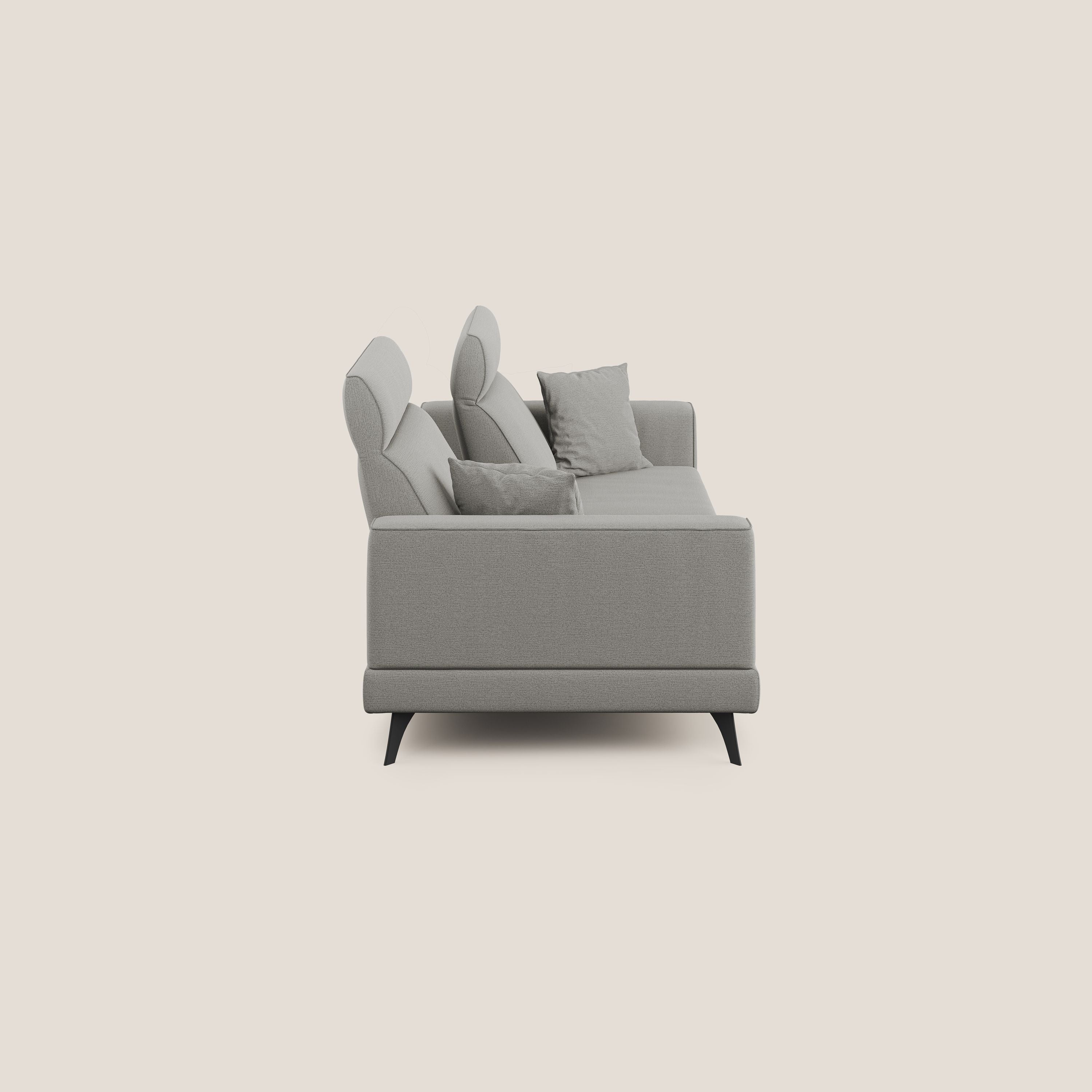Slide Divano con schienali traslanti e poggiatesta in tessuto simil cotone impermeabile T19 beige - Image 5
