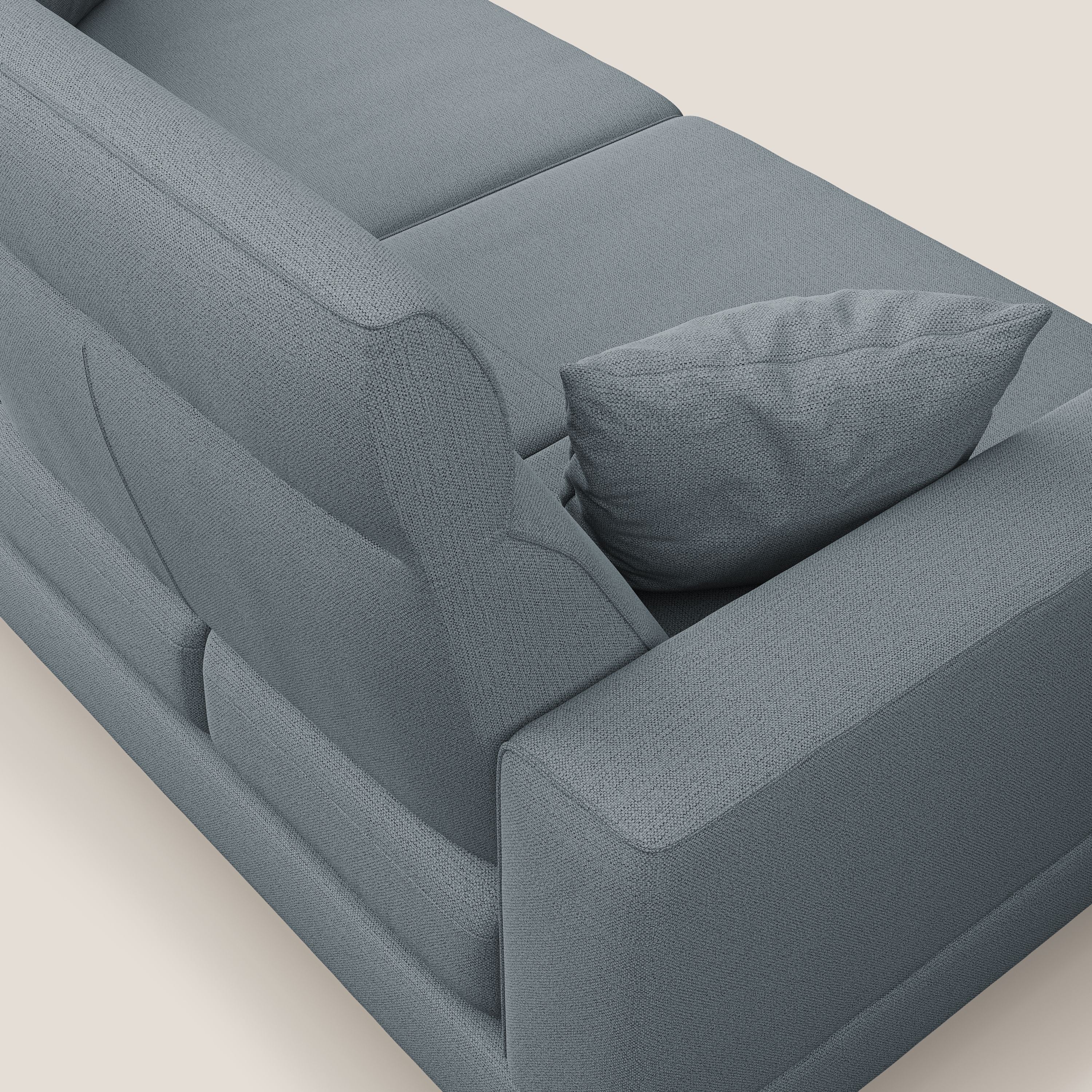 Slide Divano con schienali traslanti e poggiatesta in tessuto simil cotone impermeabile T19 sucre glace - Image 10