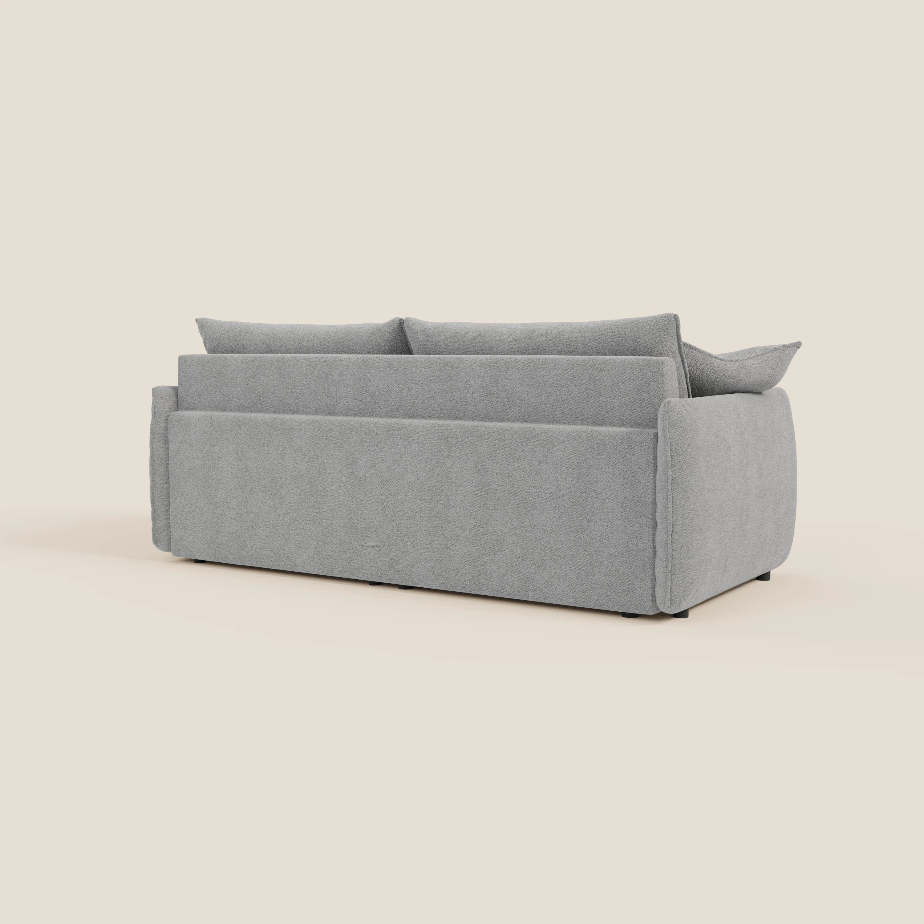 Flexar Canapé  avec assises coulissantes et dossier en duvet en bouclette douce et imperméable T07 Gris - Image 7