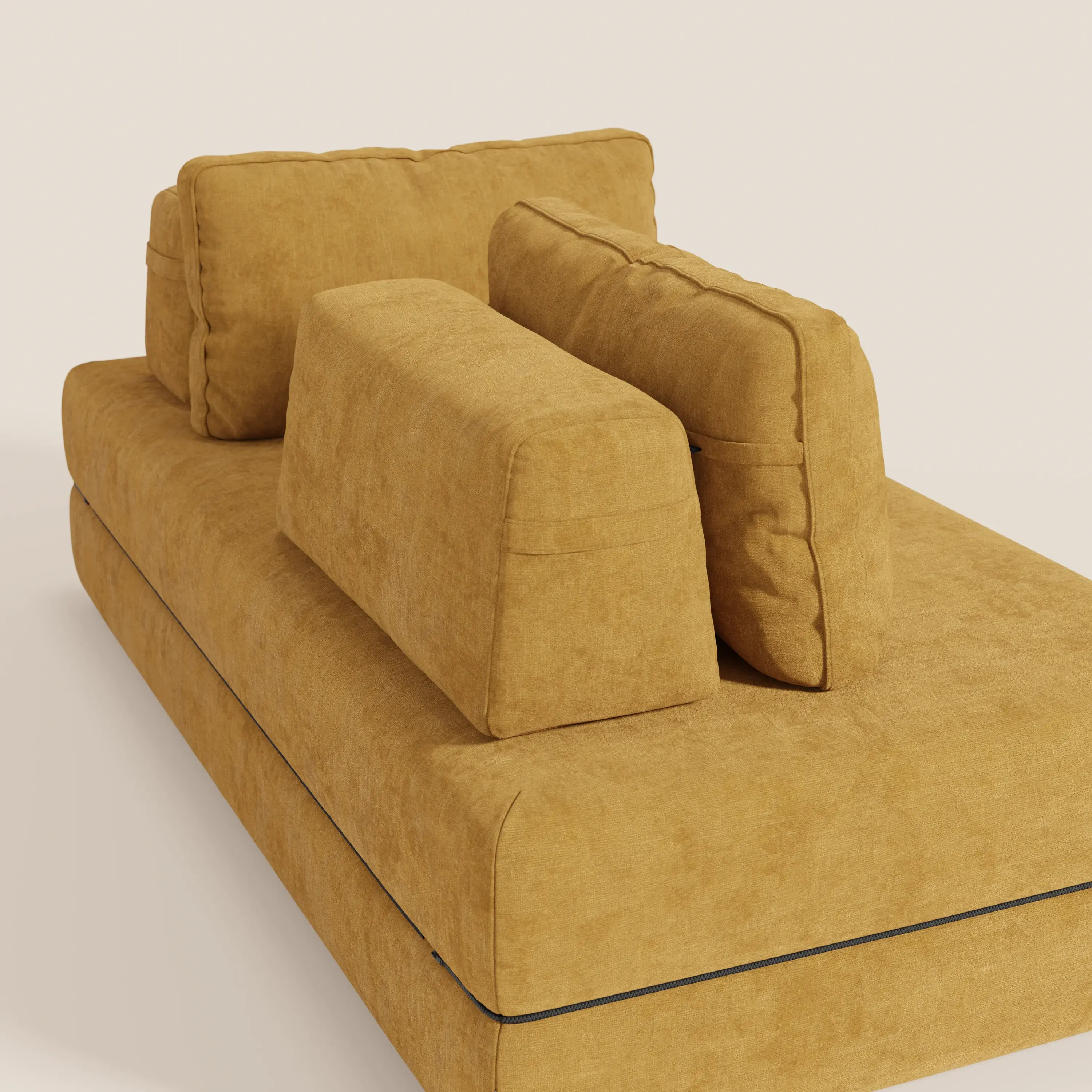 Rift Canapé-lit double à 2 et 3 places avec dossiers amovibles - matelas de 22 cm d'épaisseur en mousse à mémoire de forme T31 - Image 10
