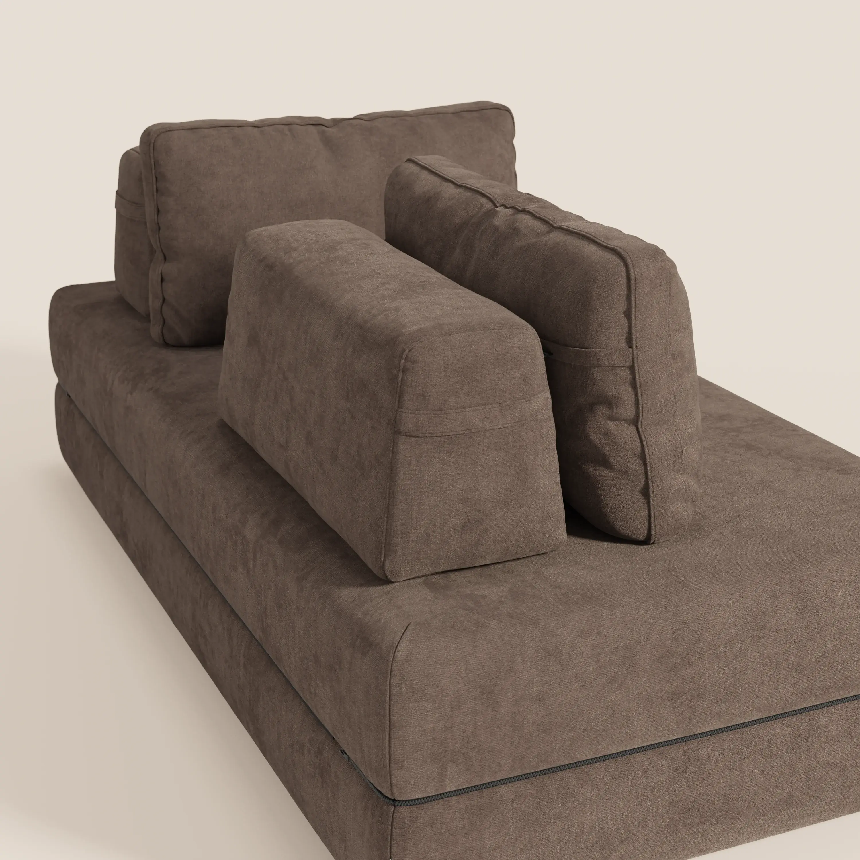 Rift Canapé-lit double à 2 et 3 places avec dossiers amovibles - matelas de 22 cm d'épaisseur en mousse à mémoire de forme T31 - Image 100