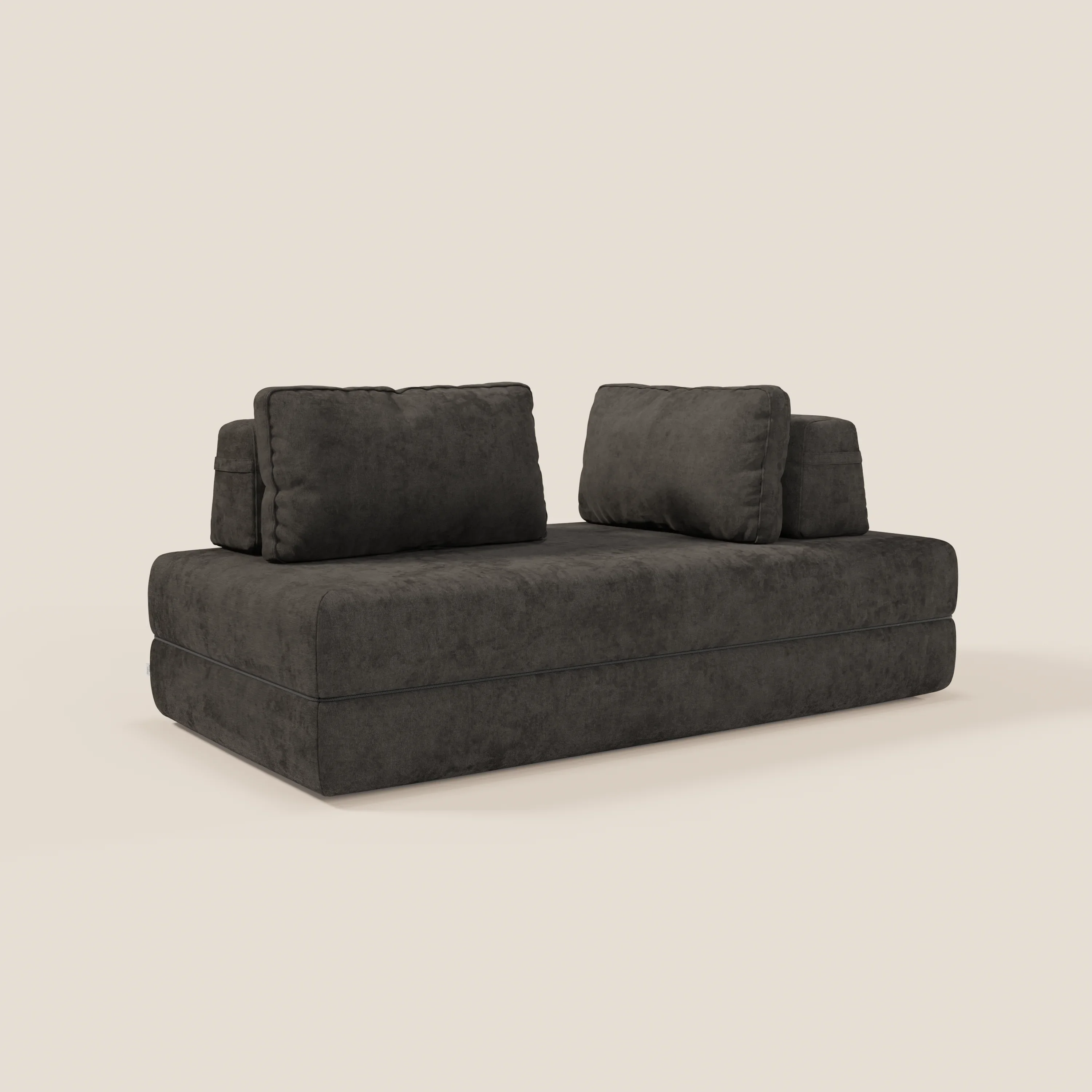 Rift Canapé-lit double à 2 et 3 places avec dossiers amovibles - matelas de 22 cm d'épaisseur en mousse à mémoire de forme T31 - Image 109