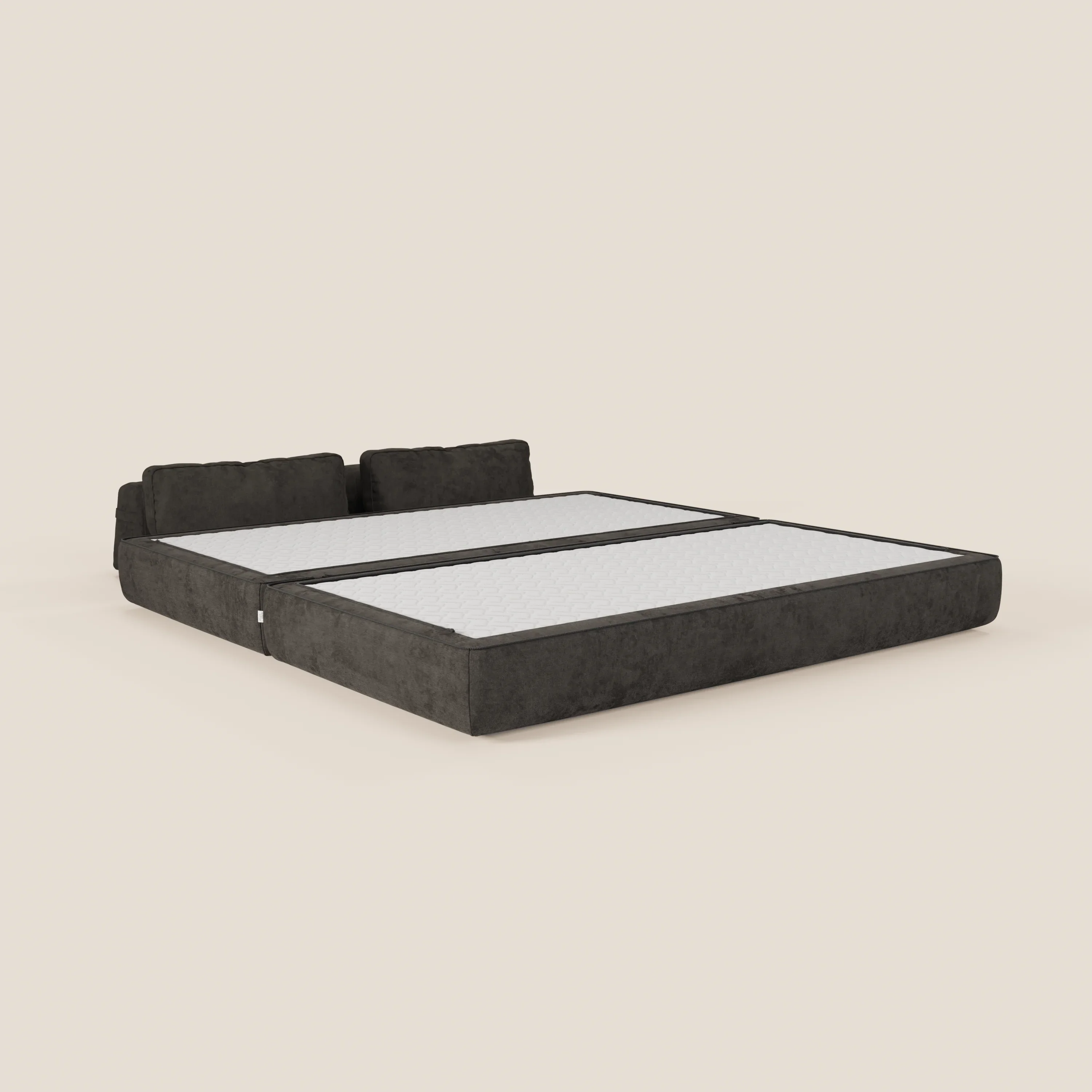 Rift Canapé-lit double à 2 et 3 places avec dossiers amovibles - matelas de 22 cm d'épaisseur en mousse à mémoire de forme T31 - Image 113