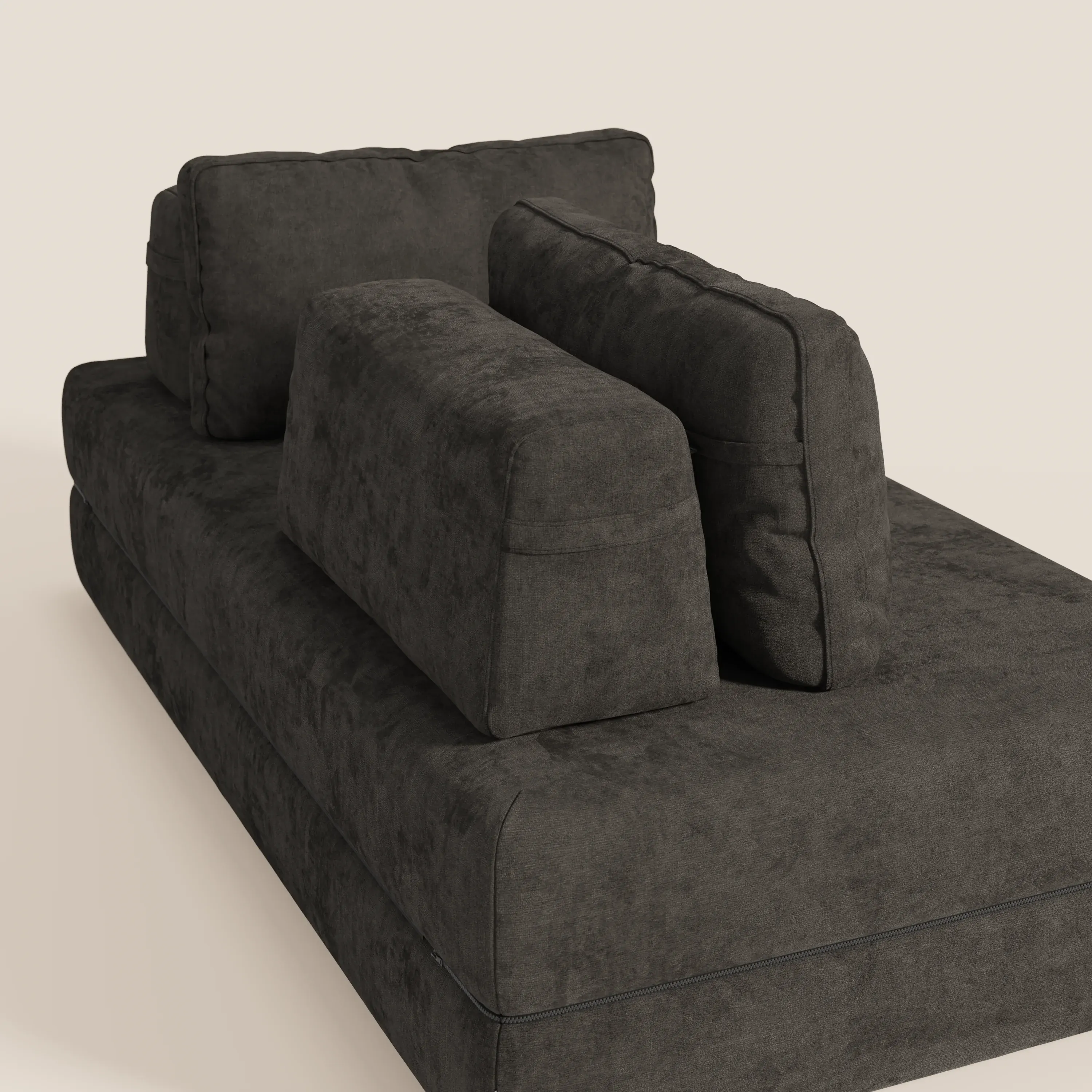 Rift Canapé-lit double à 2 et 3 places avec dossiers amovibles - matelas de 22 cm d'épaisseur en mousse à mémoire de forme T31 - Image 115