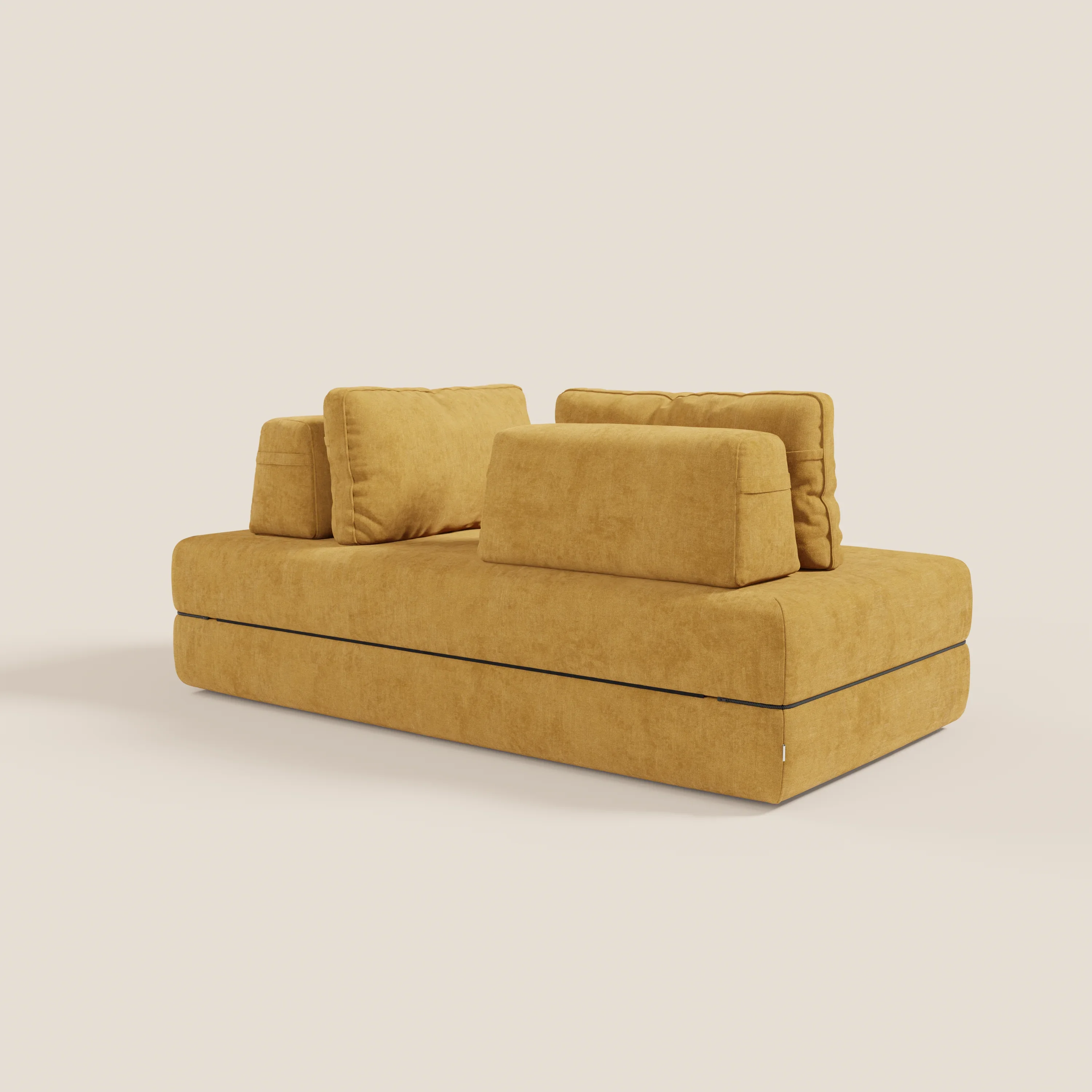Rift Canapé-lit double à 2 et 3 places avec dossiers amovibles - matelas de 22 cm d'épaisseur en mousse à mémoire de forme T31 - Image 12