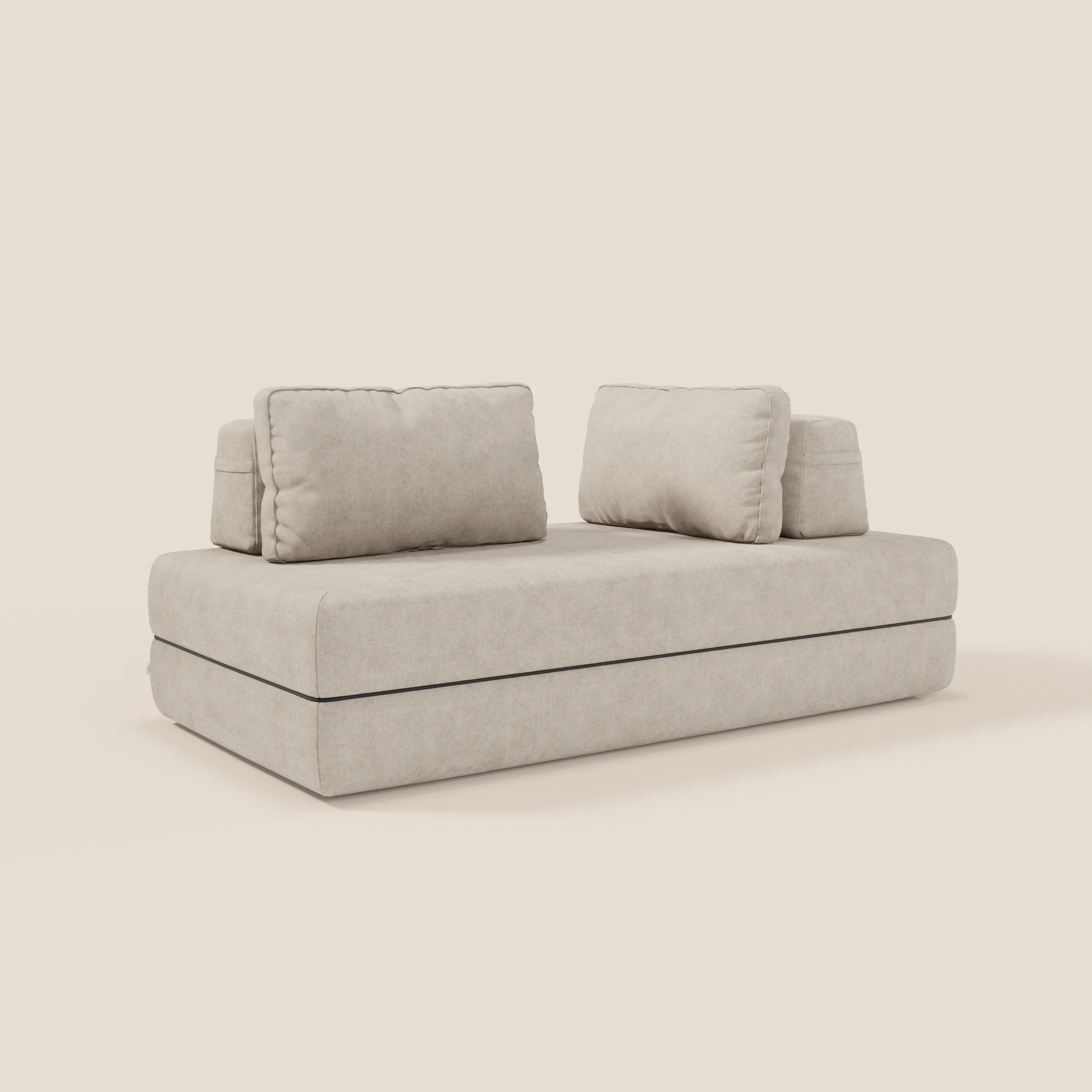 Rift Canapé-lit double à 2 et 3 places avec dossiers amovibles - matelas de 22 cm d'épaisseur en mousse à mémoire de forme T31 - Image 124