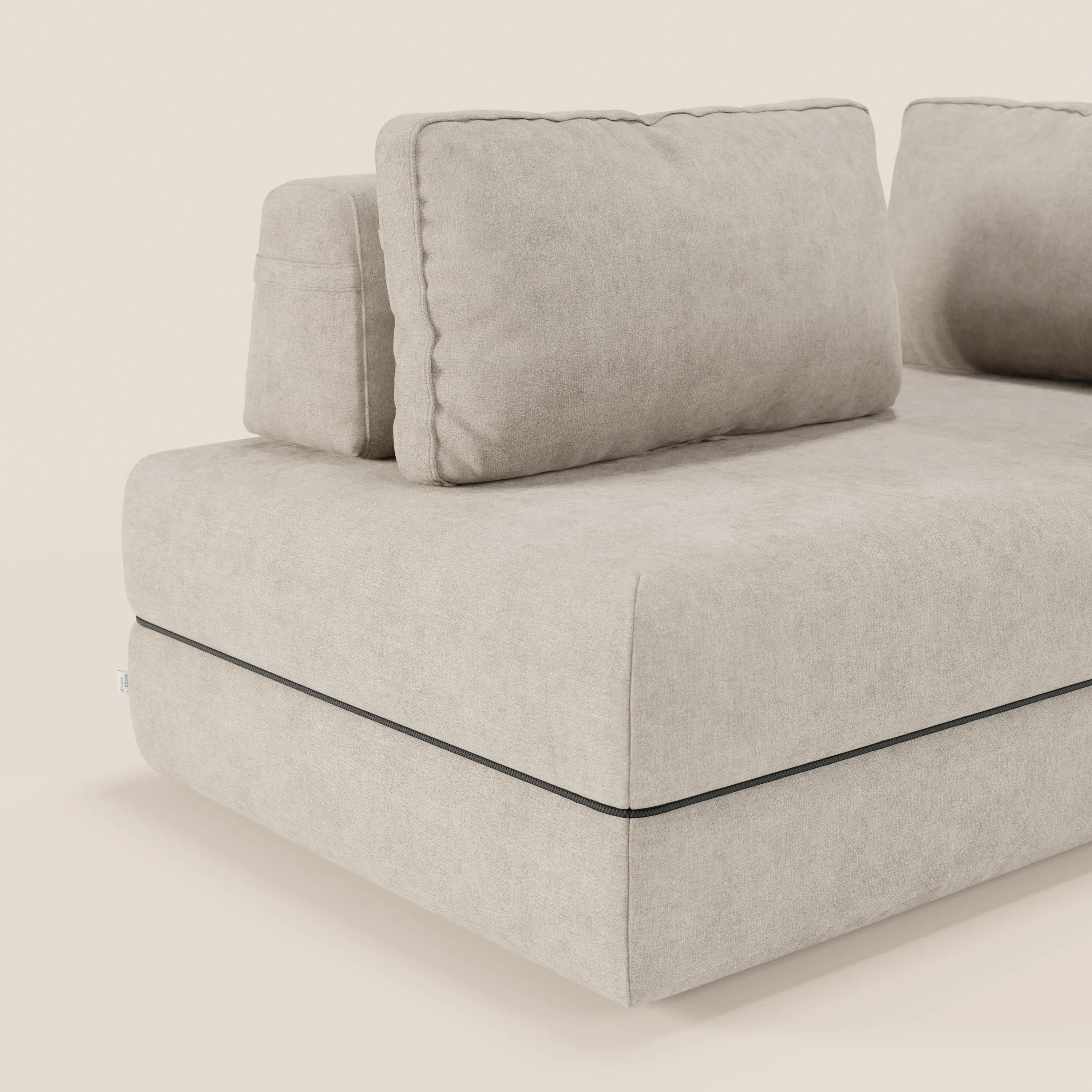 Rift Canapé-lit double à 2 et 3 places avec dossiers amovibles - matelas de 22 cm d'épaisseur en mousse à mémoire de forme T31 - Image 125