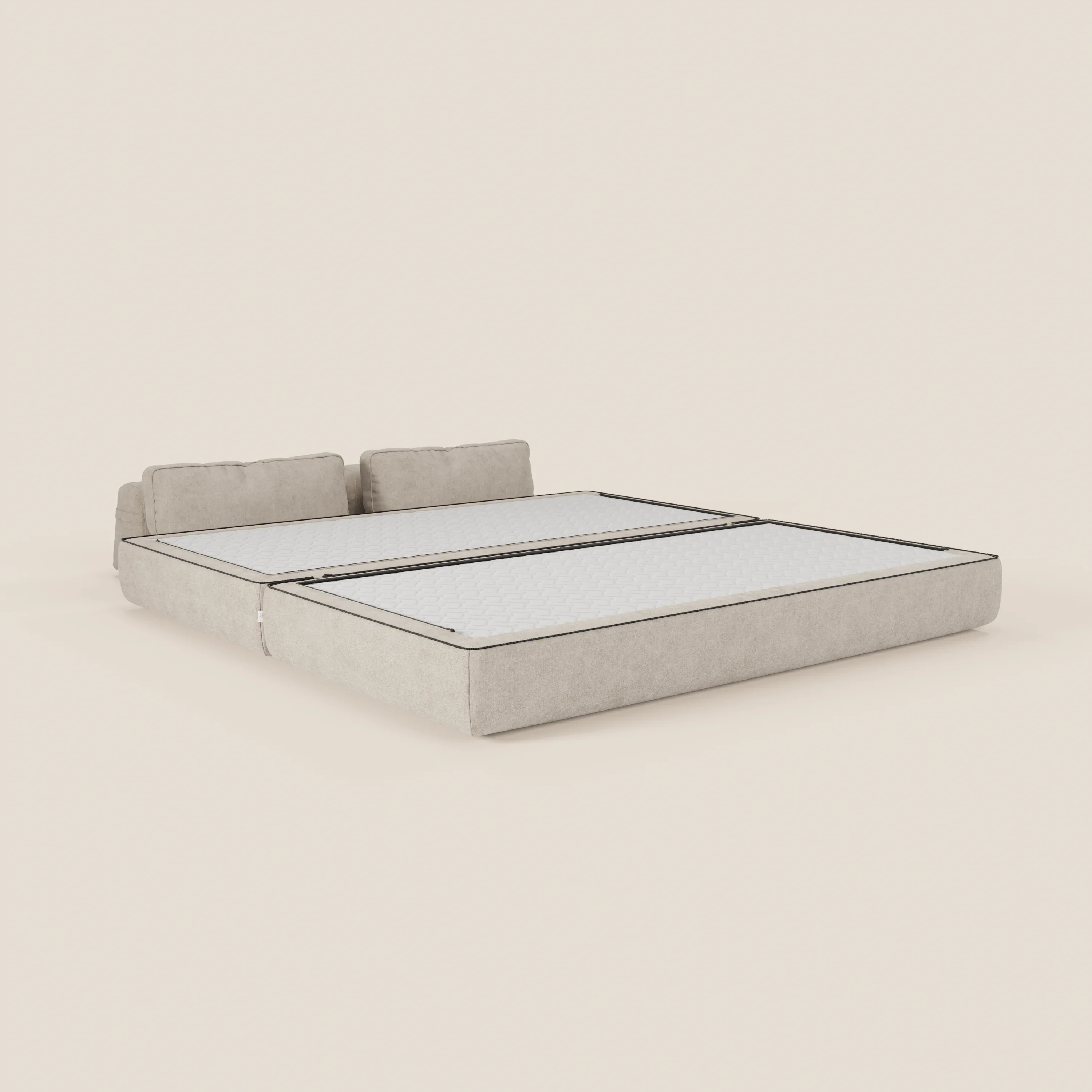 Rift Canapé-lit double à 2 et 3 places avec dossiers amovibles - matelas de 22 cm d'épaisseur en mousse à mémoire de forme T31 - Image 128