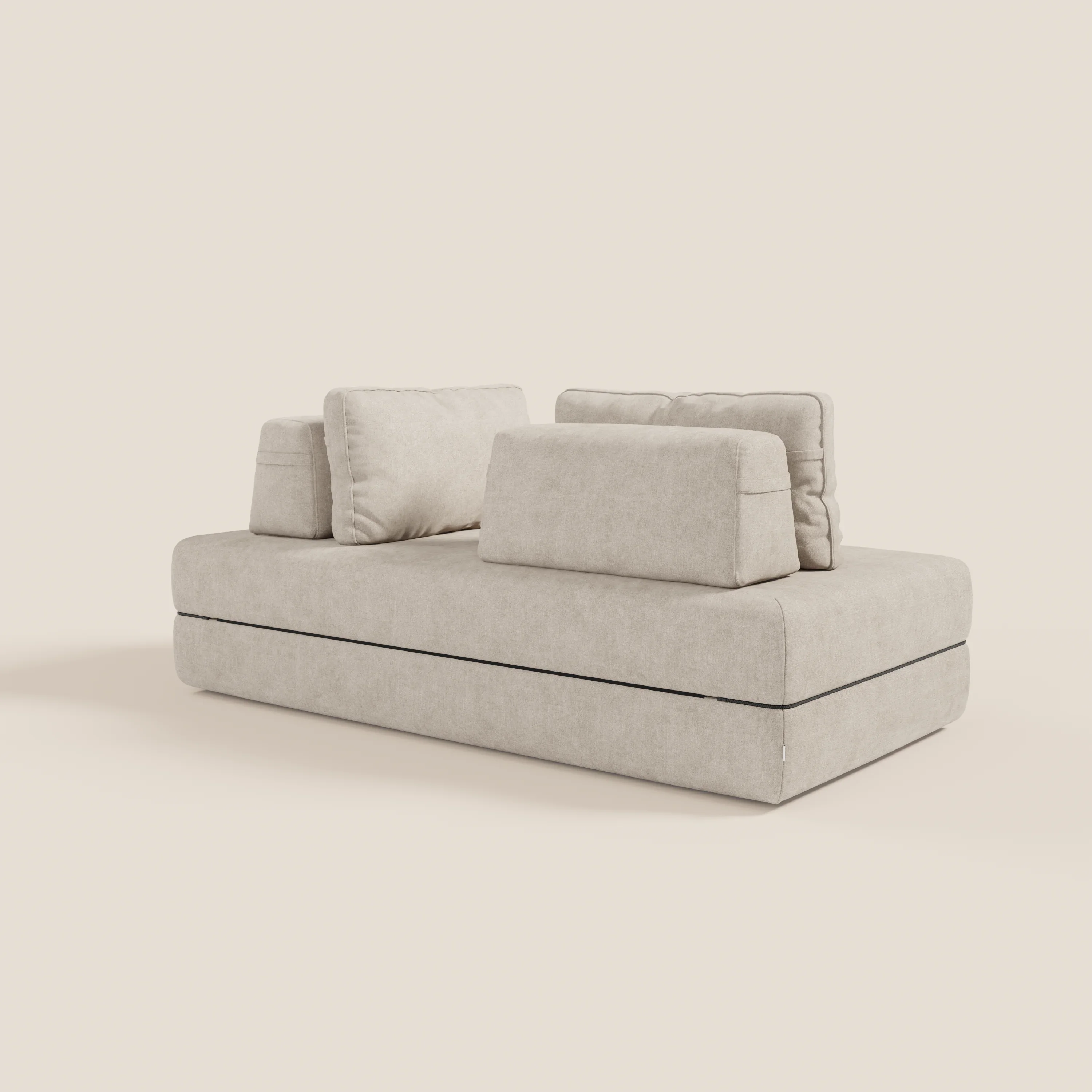 Rift Canapé-lit double à 2 et 3 places avec dossiers amovibles - matelas de 22 cm d'épaisseur en mousse à mémoire de forme T31 - Image 132