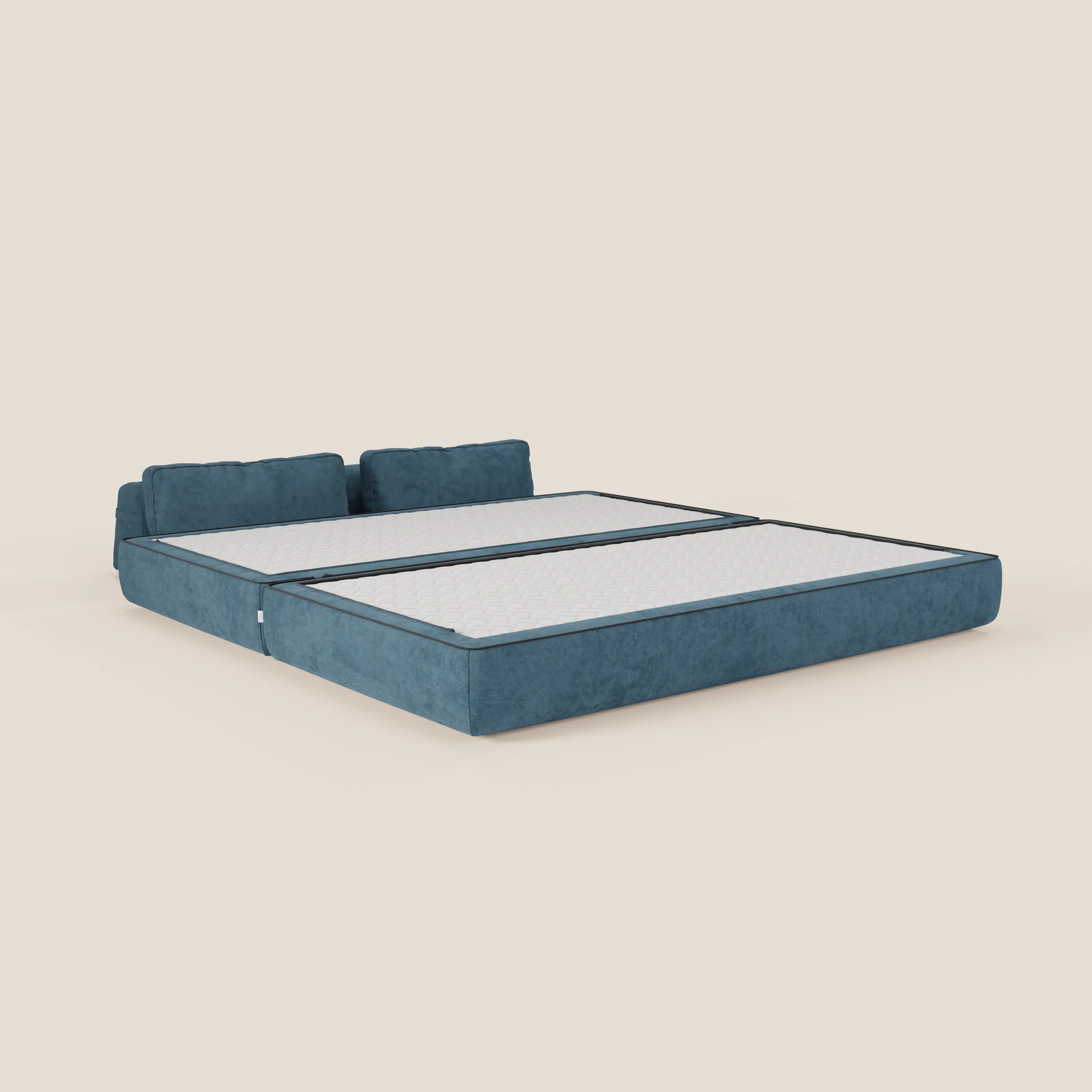 Rift Canapé-lit double à 2 et 3 places avec dossiers amovibles - matelas de 22 cm d'épaisseur en mousse à mémoire de forme T31 - Image 143