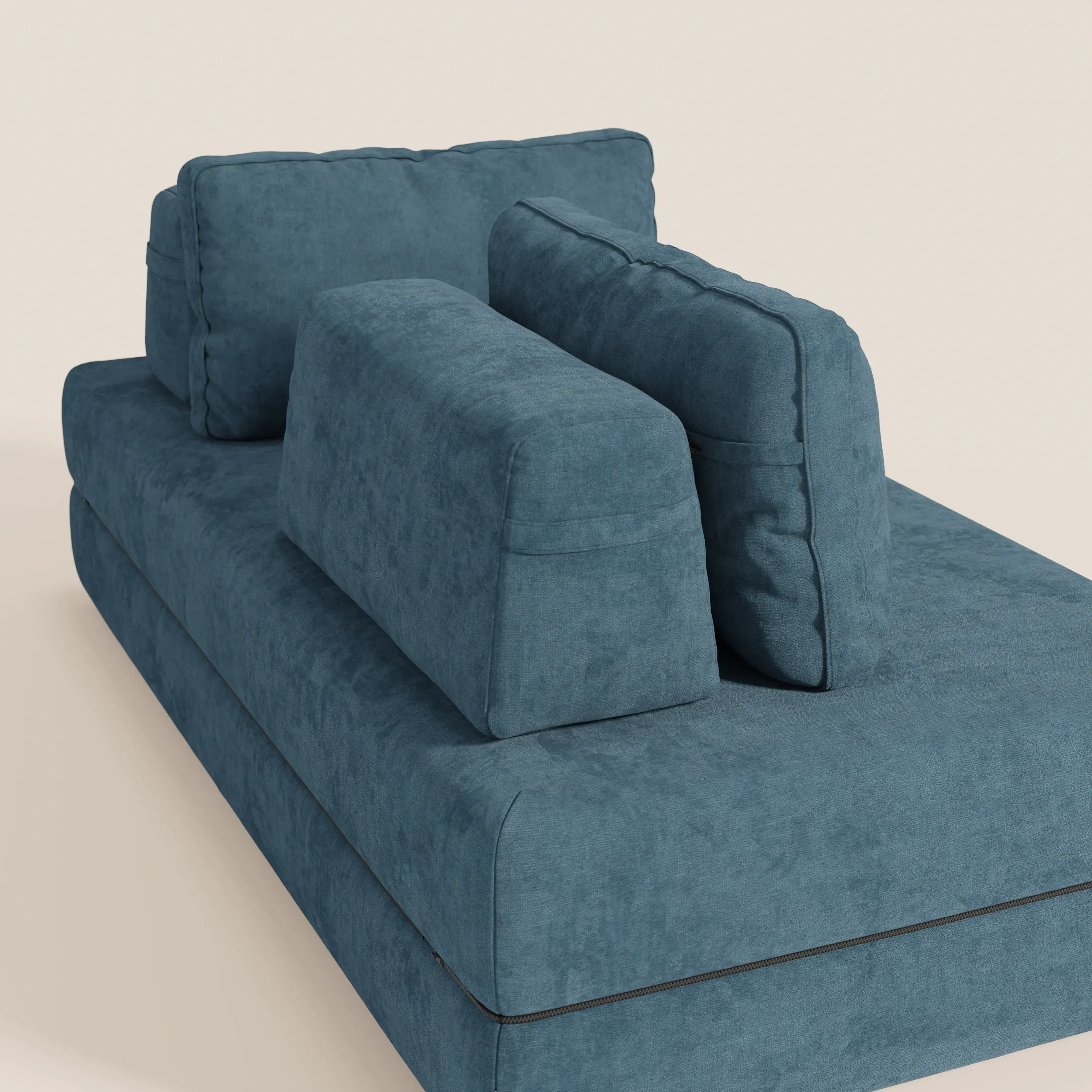 Rift Canapé-lit double à 2 et 3 places avec dossiers amovibles - matelas de 22 cm d'épaisseur en mousse à mémoire de forme T31 - Image 145