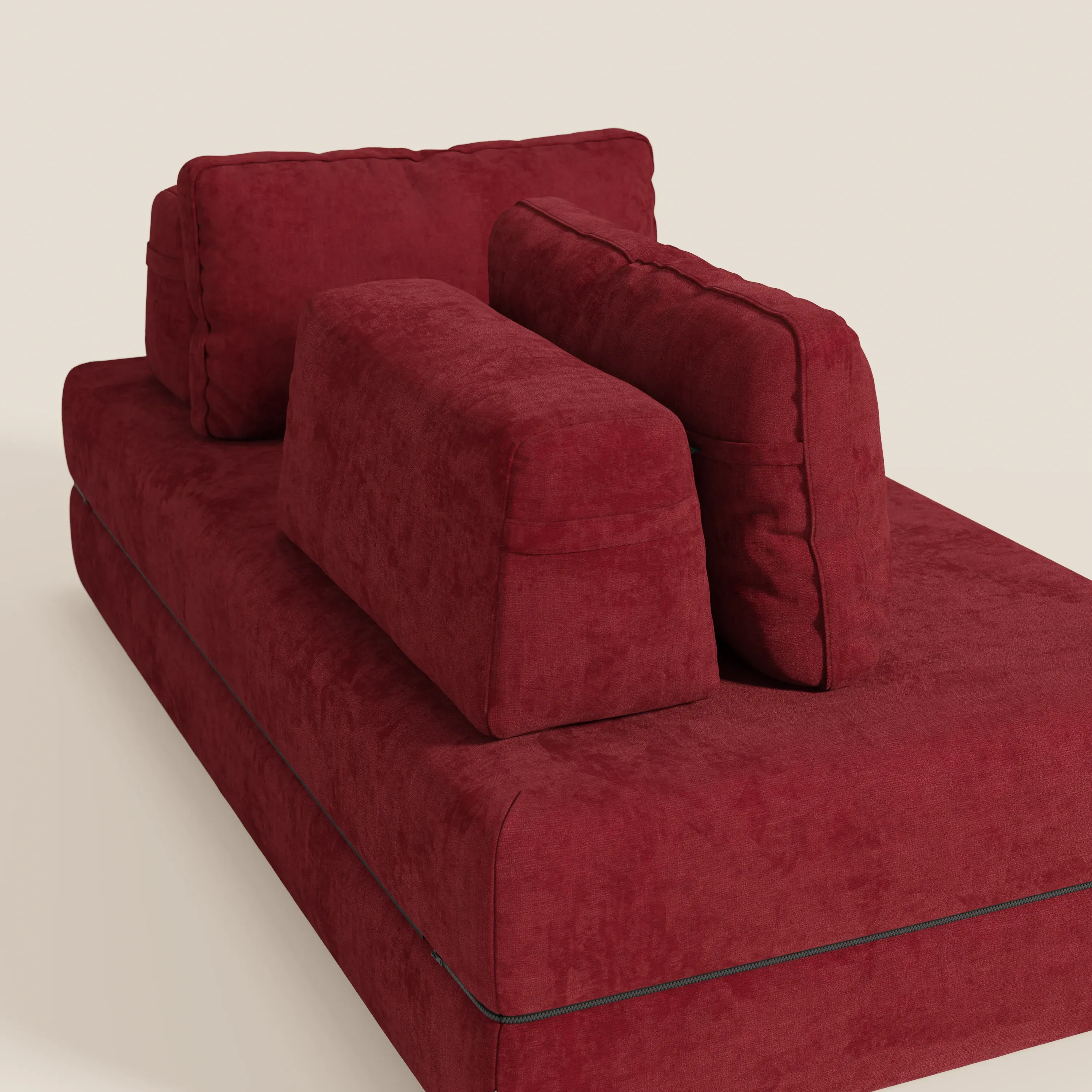 Rift Canapé-lit double à 2 et 3 places avec dossiers amovibles - matelas de 22 cm d'épaisseur en mousse à mémoire de forme T31 - Image 160