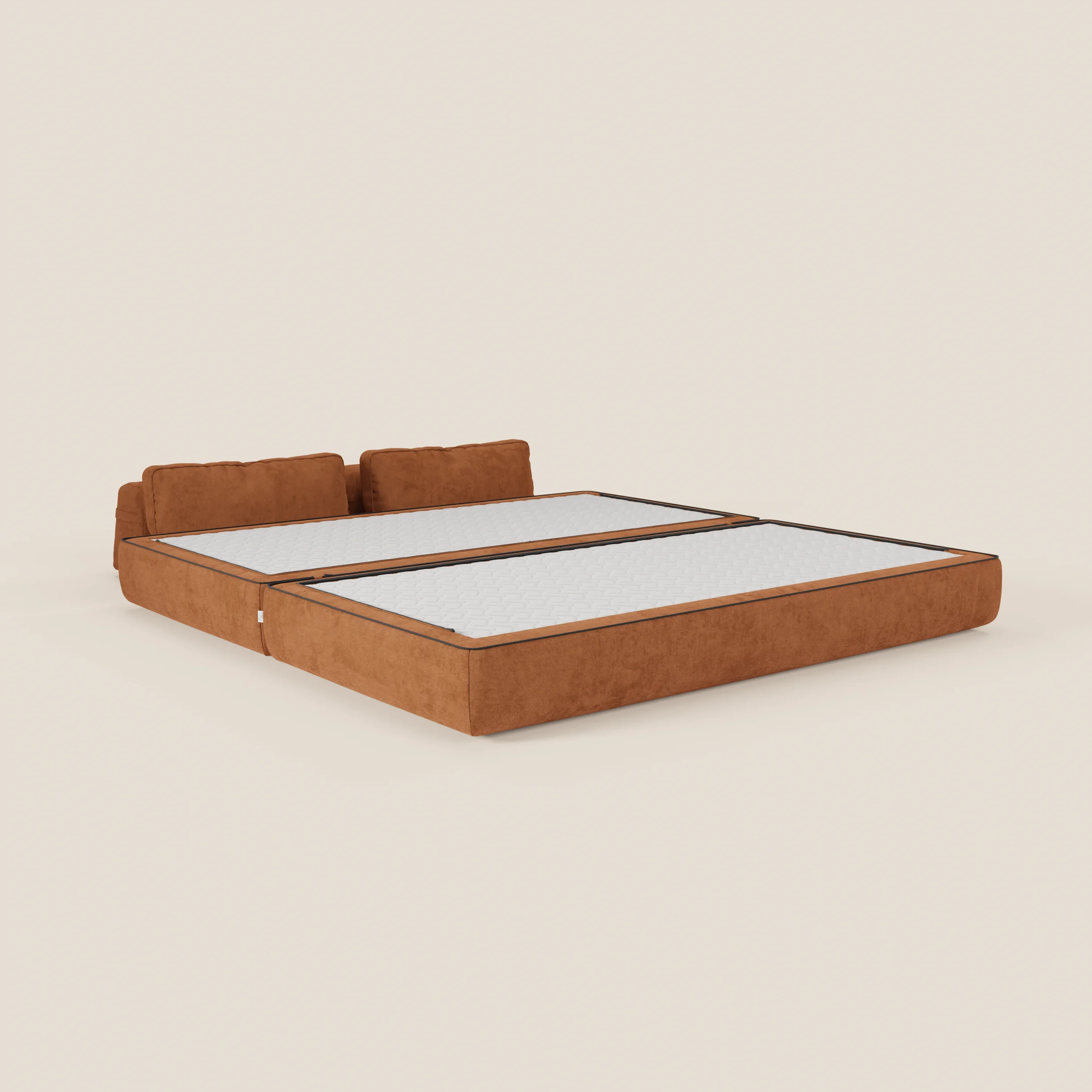 Rift Canapé-lit double à 2 et 3 places avec dossiers amovibles - matelas de 22 cm d'épaisseur en mousse à mémoire de forme T31 - Image 173