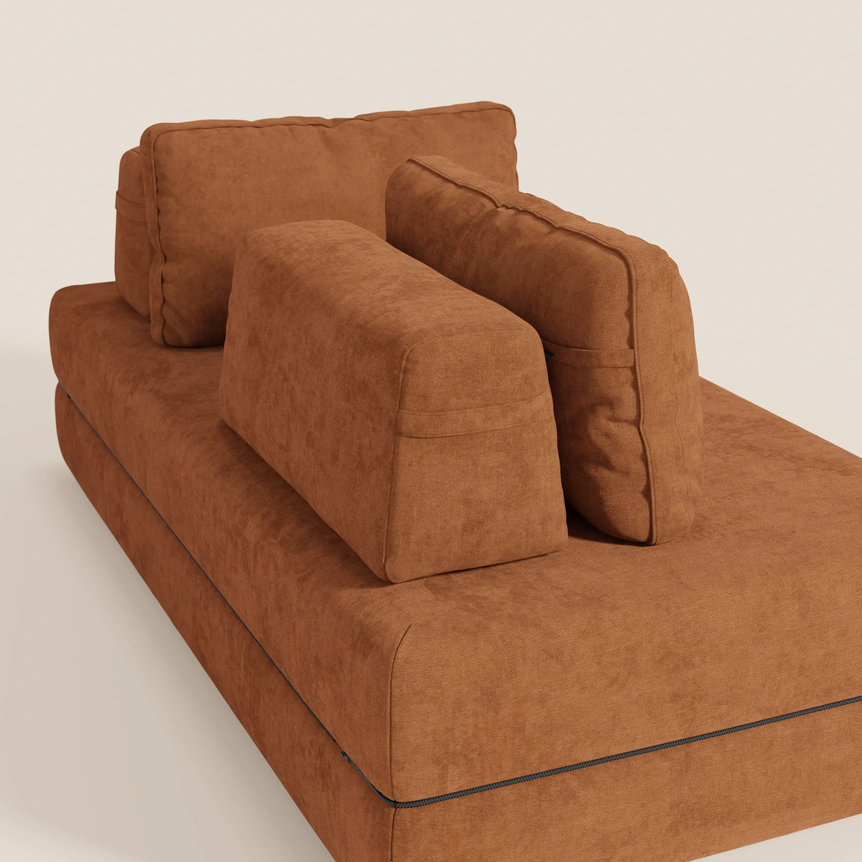 Rift Canapé-lit double à 2 et 3 places avec dossiers amovibles - matelas de 22 cm d'épaisseur en mousse à mémoire de forme T31 - Image 175