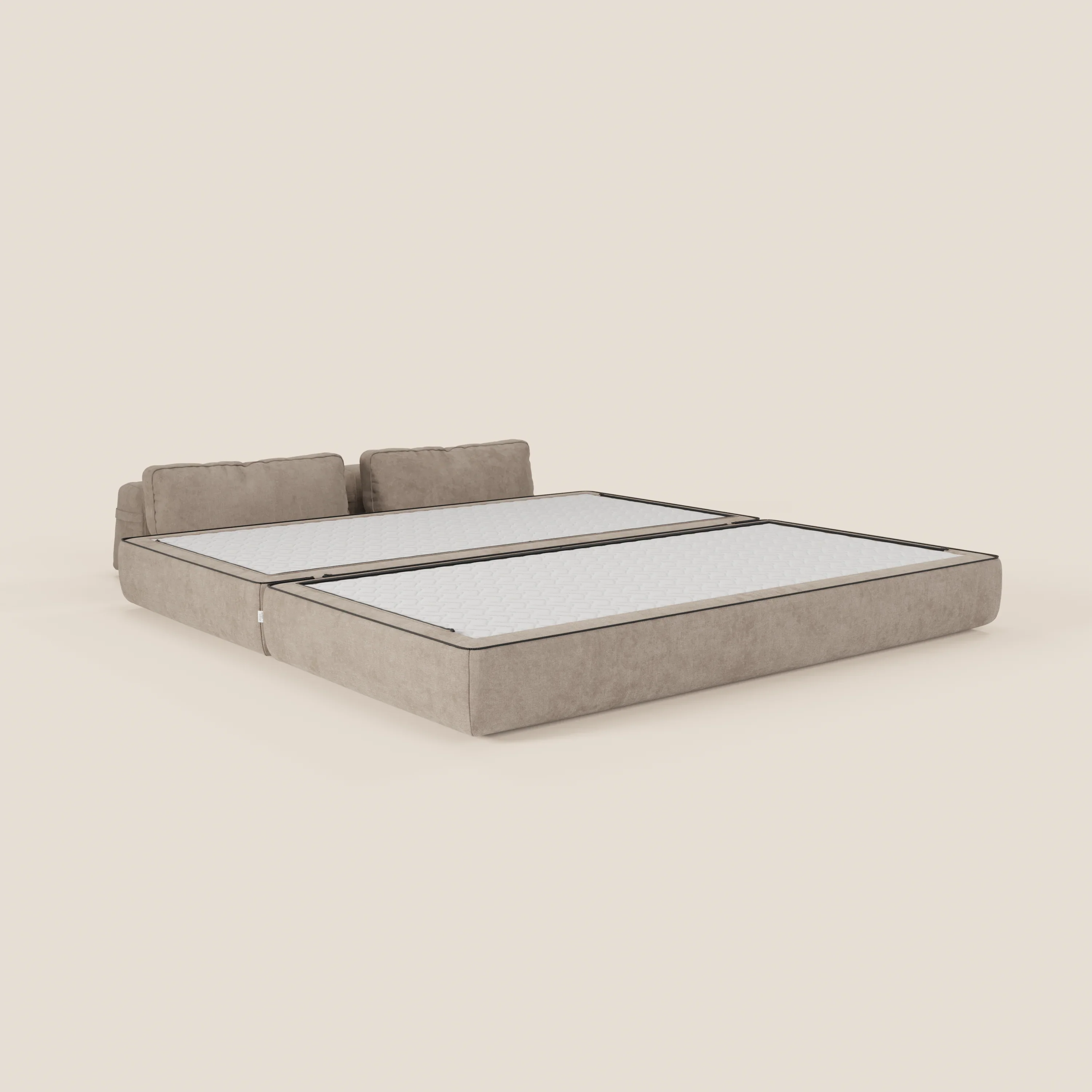 Rift Canapé-lit double à 2 et 3 places avec dossiers amovibles - matelas de 22 cm d'épaisseur en mousse à mémoire de forme T31 - Image 188