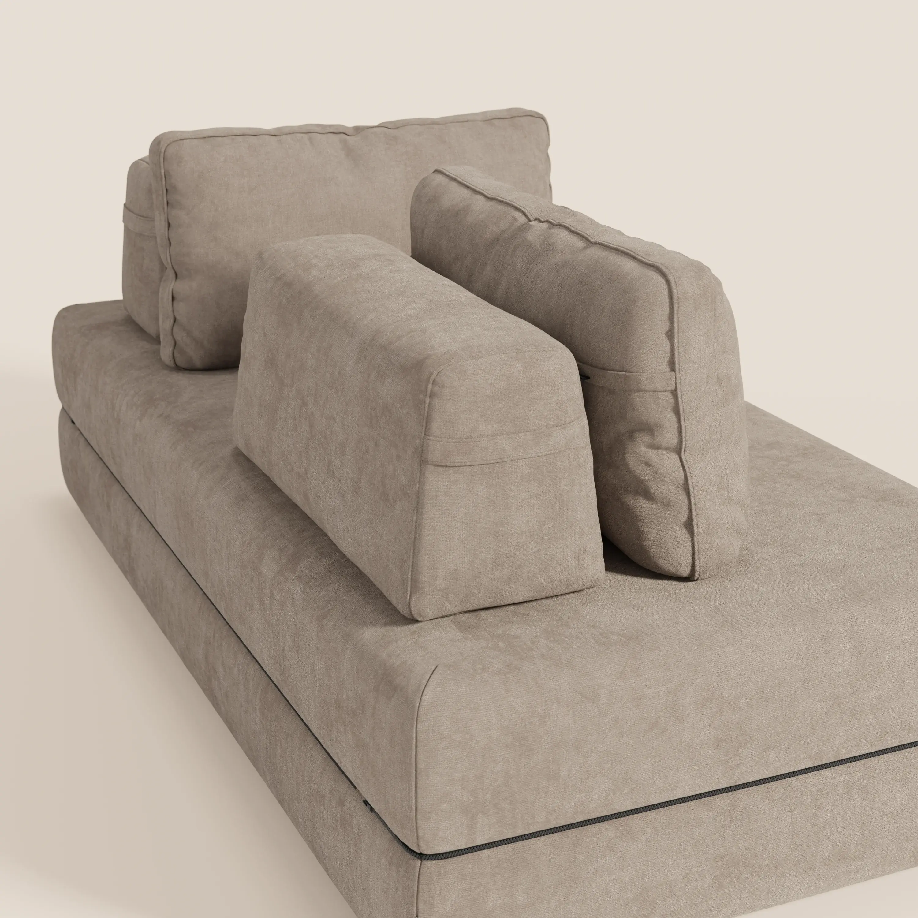 Rift Canapé-lit double à 2 et 3 places avec dossiers amovibles - matelas de 22 cm d'épaisseur en mousse à mémoire de forme T31 - Image 190