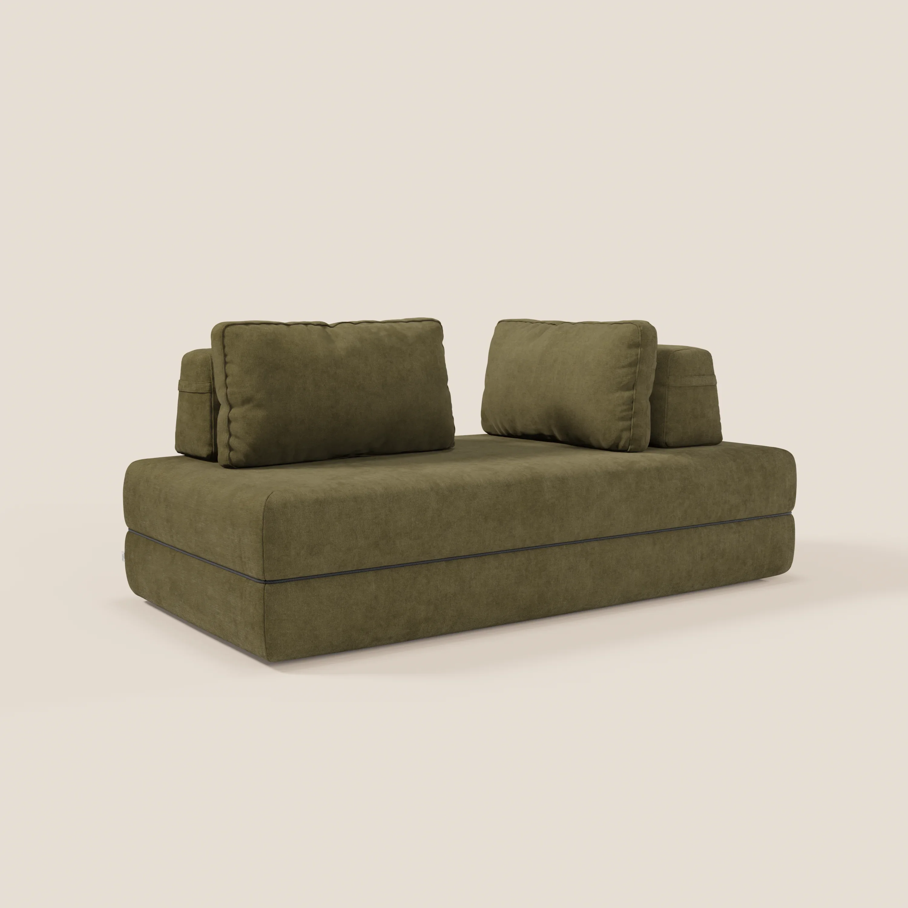 Rift Canapé-lit double à 2 et 3 places avec dossiers amovibles - matelas de 22 cm d'épaisseur en mousse à mémoire de forme T31 - Image 199