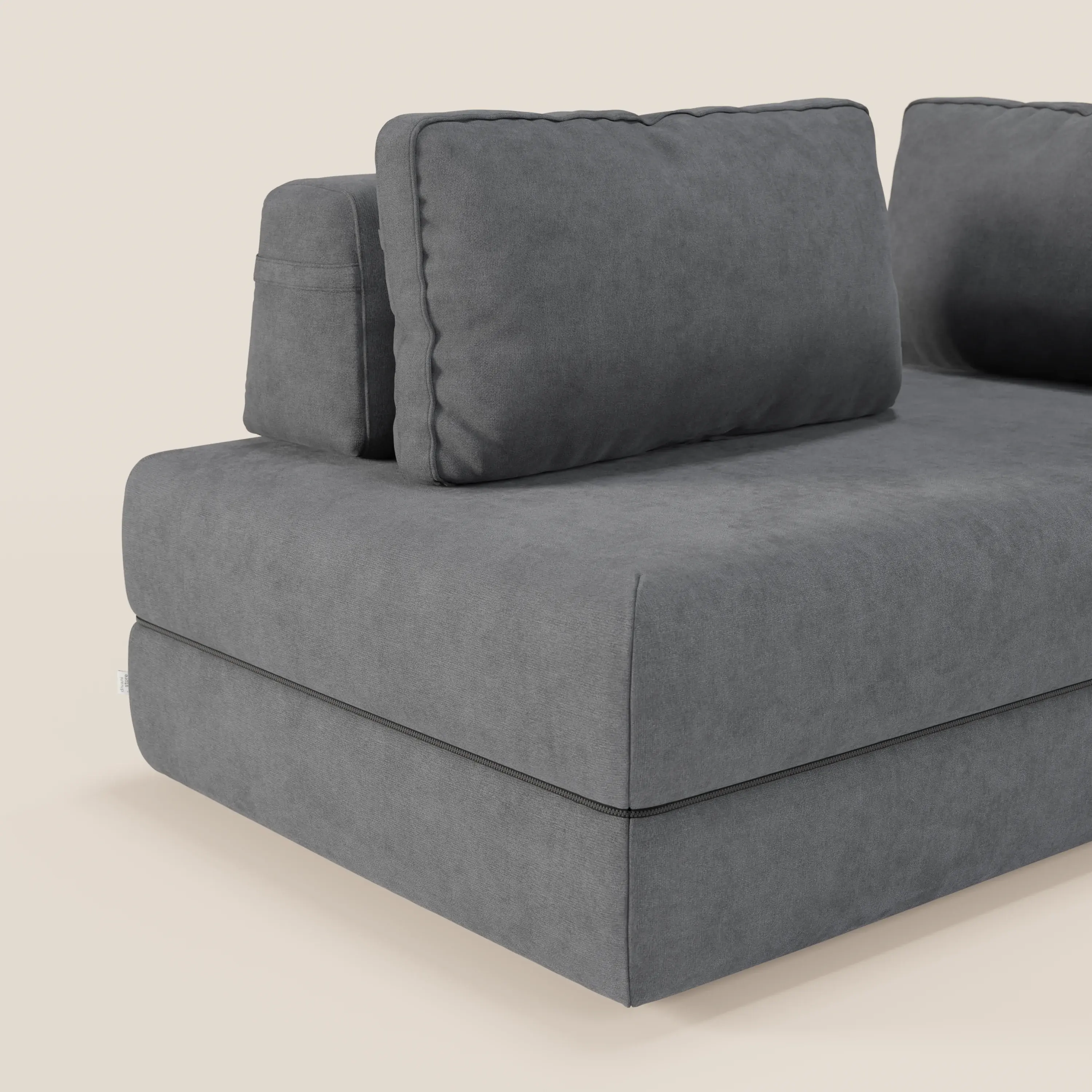 Rift Canapé-lit double à 2 et 3 places avec dossiers amovibles - matelas de 22 cm d'épaisseur en mousse à mémoire de forme T31 - Image 20