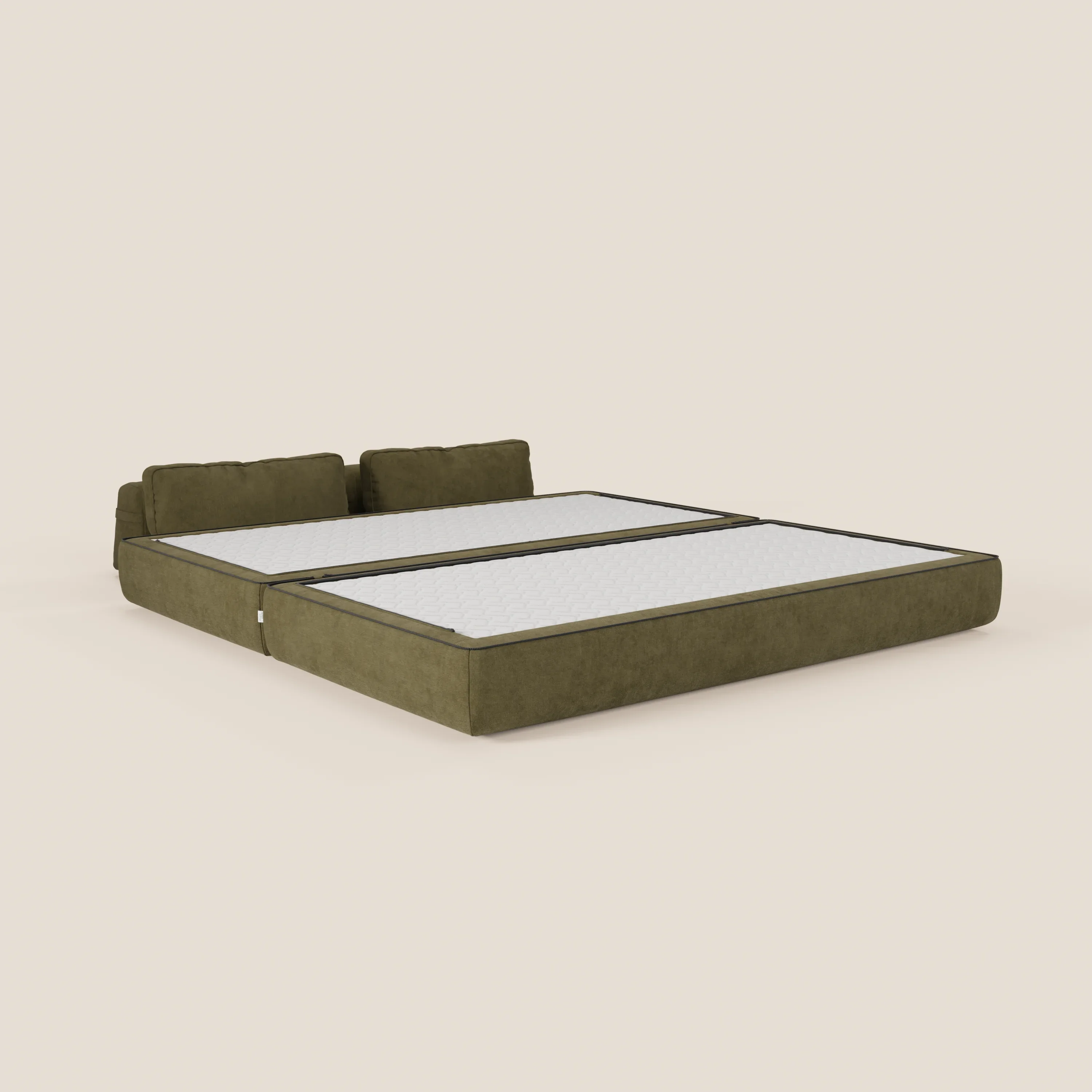 Rift Canapé-lit double à 2 et 3 places avec dossiers amovibles - matelas de 22 cm d'épaisseur en mousse à mémoire de forme T31 - Image 203