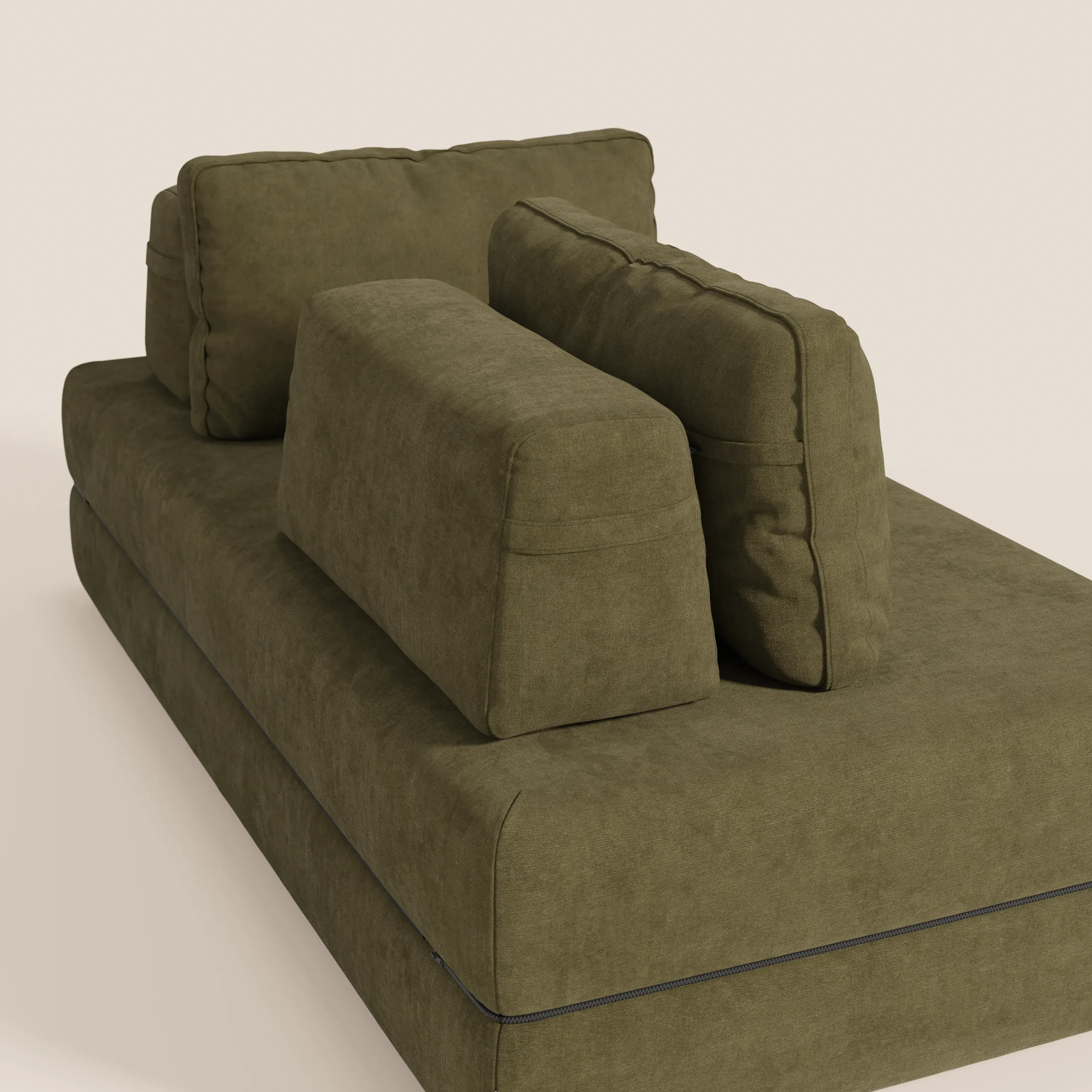 Rift Canapé-lit double à 2 et 3 places avec dossiers amovibles - matelas de 22 cm d'épaisseur en mousse à mémoire de forme T31 - Image 205