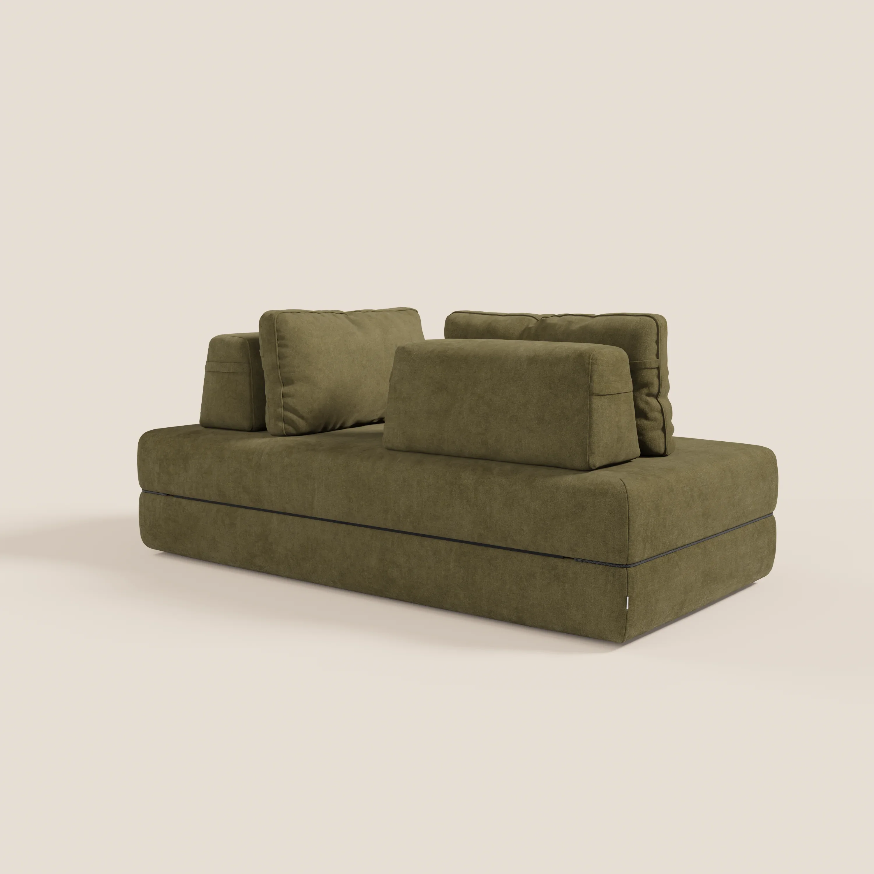 Rift Canapé-lit double à 2 et 3 places avec dossiers amovibles - matelas de 22 cm d'épaisseur en mousse à mémoire de forme T31 - Image 207