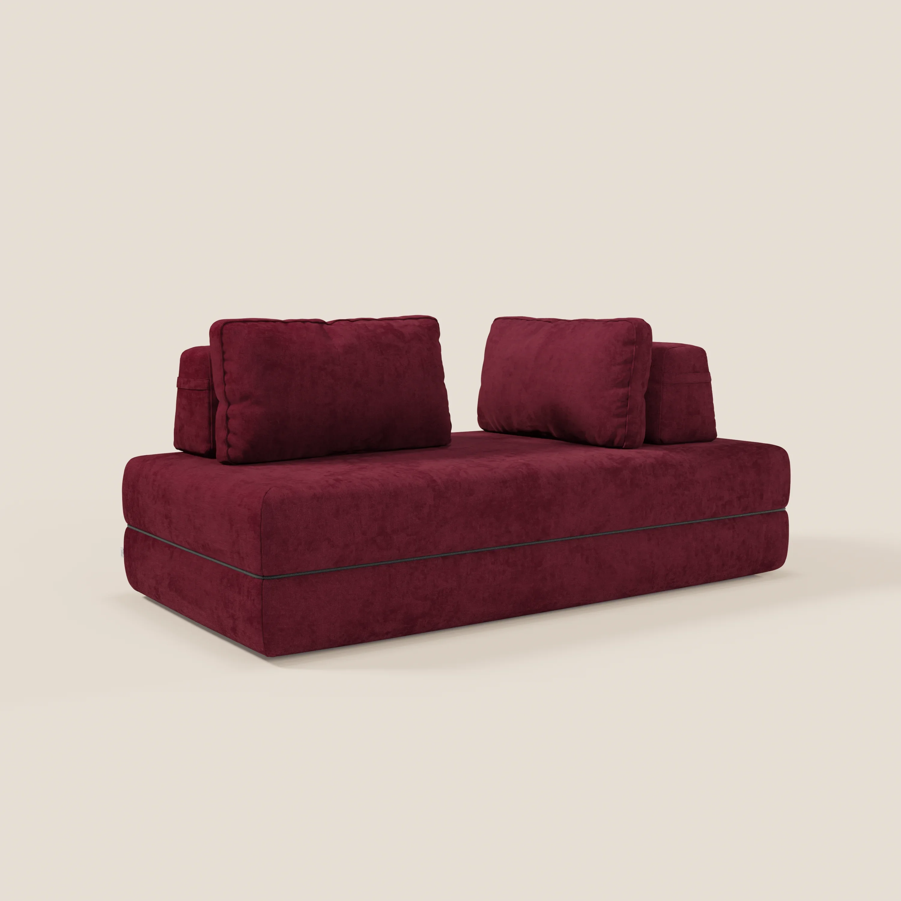 Rift Canapé-lit double à 2 et 3 places avec dossiers amovibles - matelas de 22 cm d'épaisseur en mousse à mémoire de forme T31 - Image 214