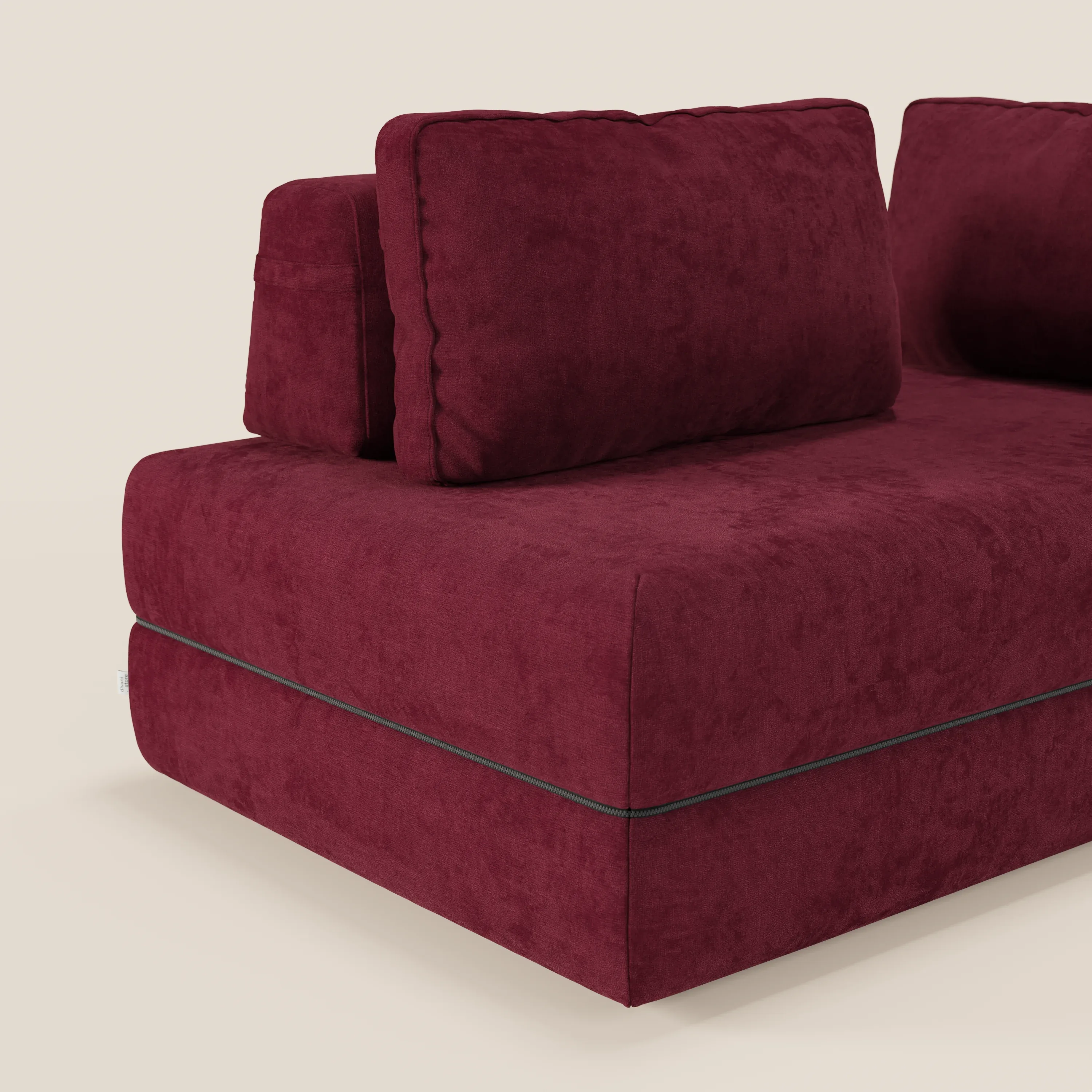 Rift Canapé-lit double à 2 et 3 places avec dossiers amovibles - matelas de 22 cm d'épaisseur en mousse à mémoire de forme T31 - Image 215