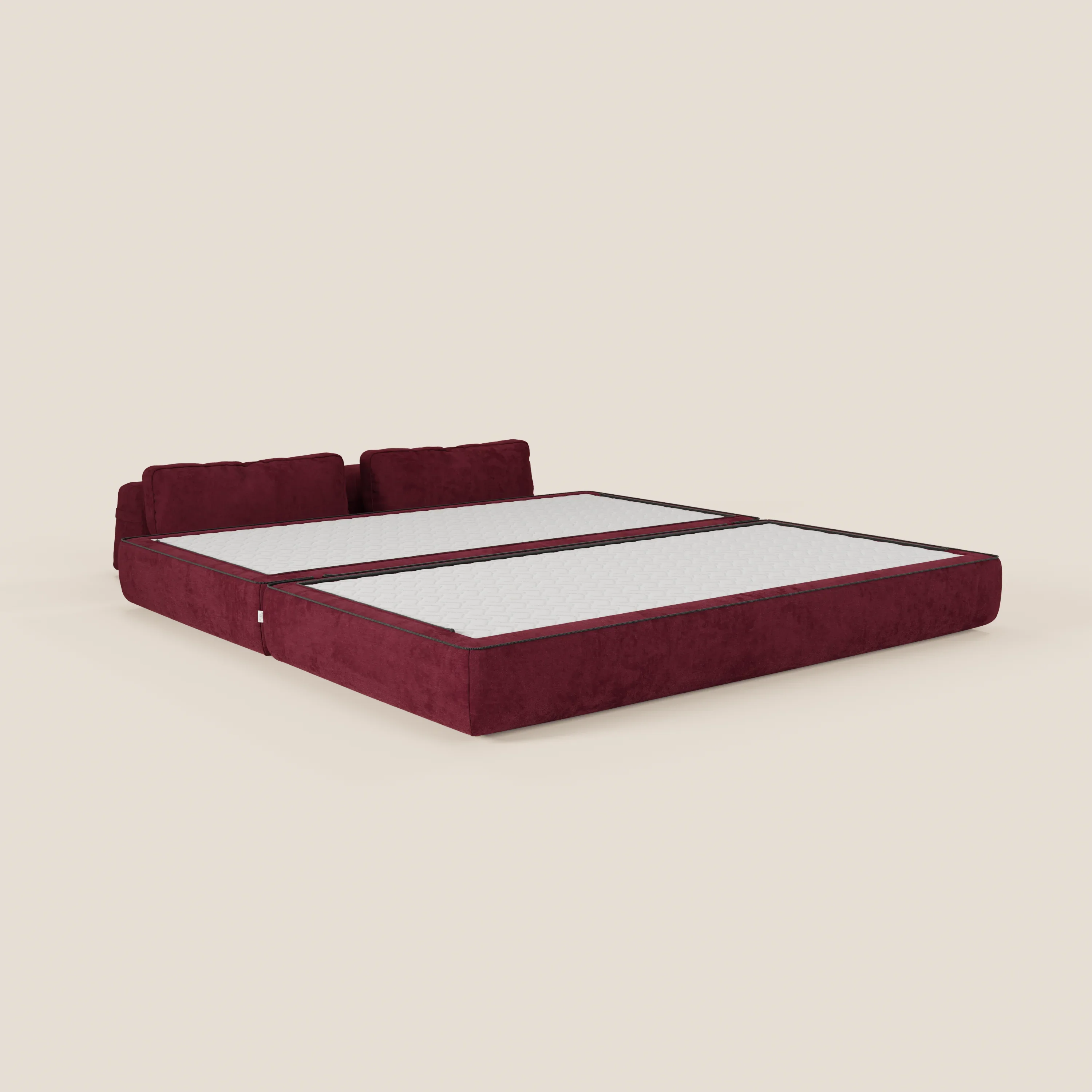 Rift Canapé-lit double à 2 et 3 places avec dossiers amovibles - matelas de 22 cm d'épaisseur en mousse à mémoire de forme T31 - Image 218