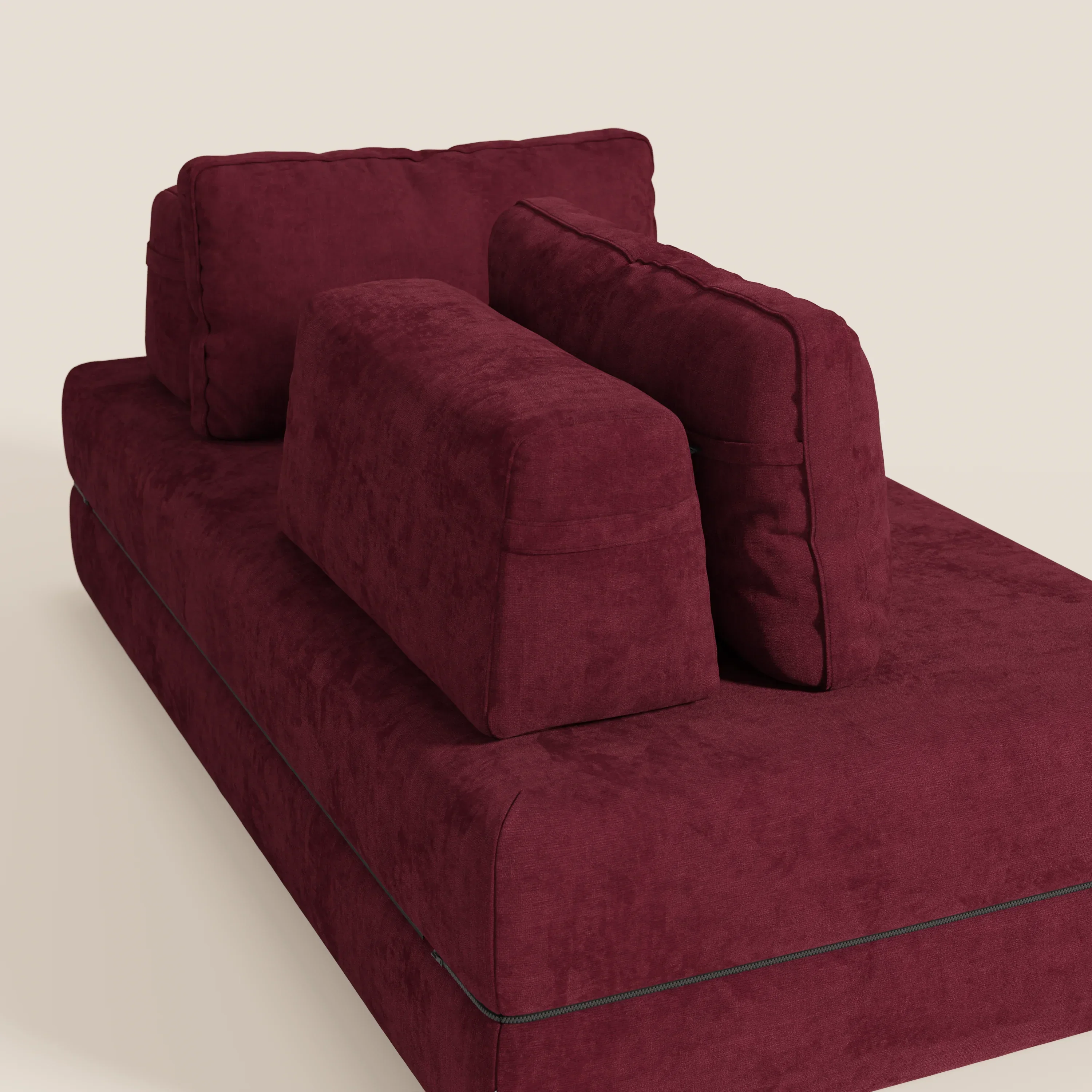Rift Canapé-lit double à 2 et 3 places avec dossiers amovibles - matelas de 22 cm d'épaisseur en mousse à mémoire de forme T31 - Image 220