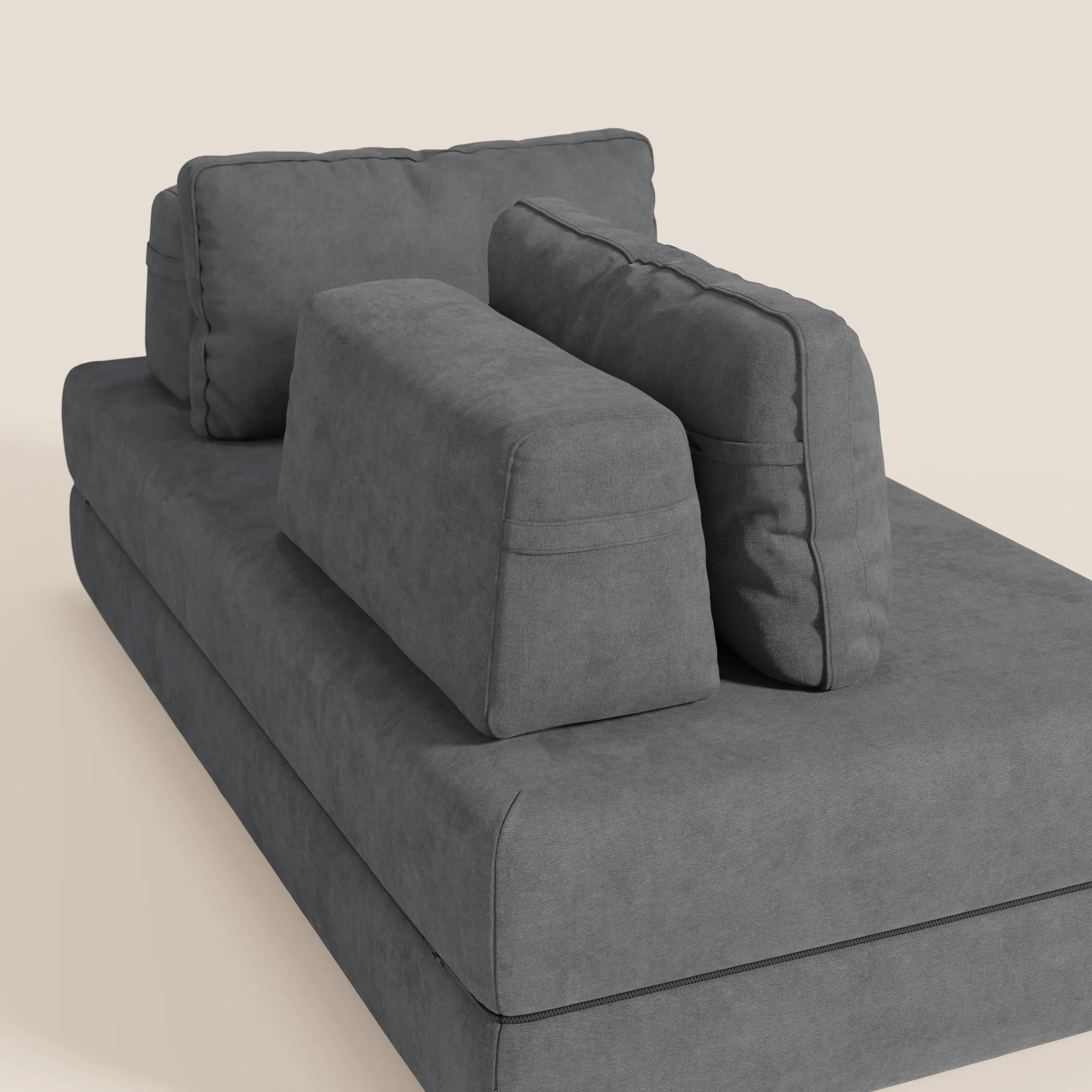 Rift Canapé-lit double à 2 et 3 places avec dossiers amovibles - matelas de 22 cm d'épaisseur en mousse à mémoire de forme T31 - Image 25