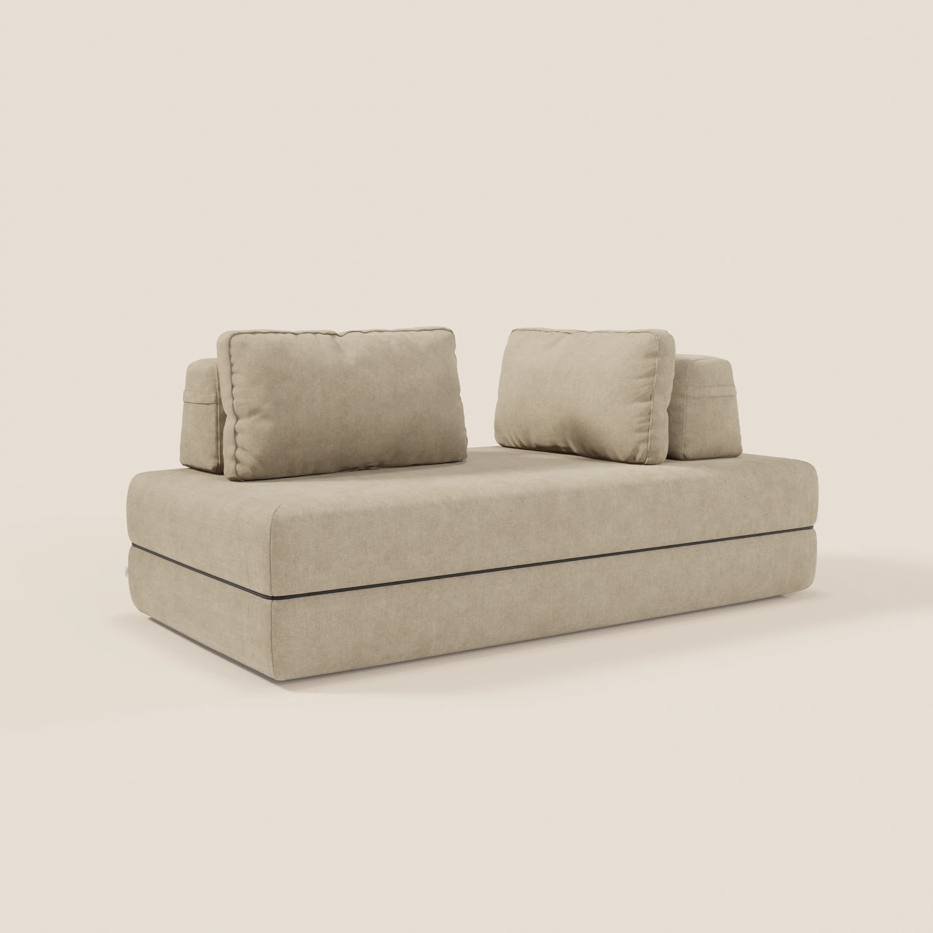 Rift Canapé-lit double à 2 et 3 places avec dossiers amovibles - matelas de 22 cm d'épaisseur en mousse à mémoire de forme T31 - Image 34