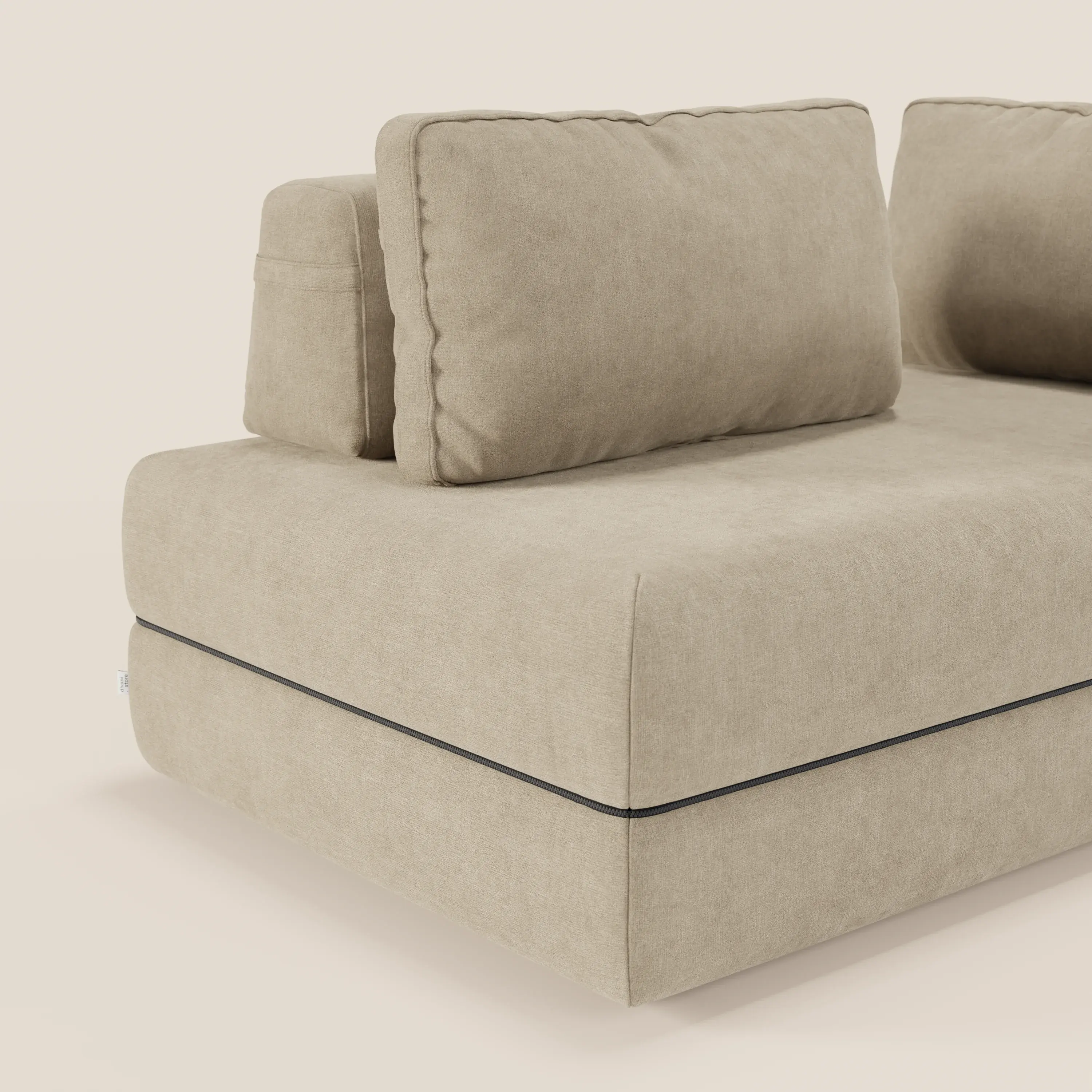 Rift Canapé-lit double à 2 et 3 places avec dossiers amovibles - matelas de 22 cm d'épaisseur en mousse à mémoire de forme T31 - Image 35