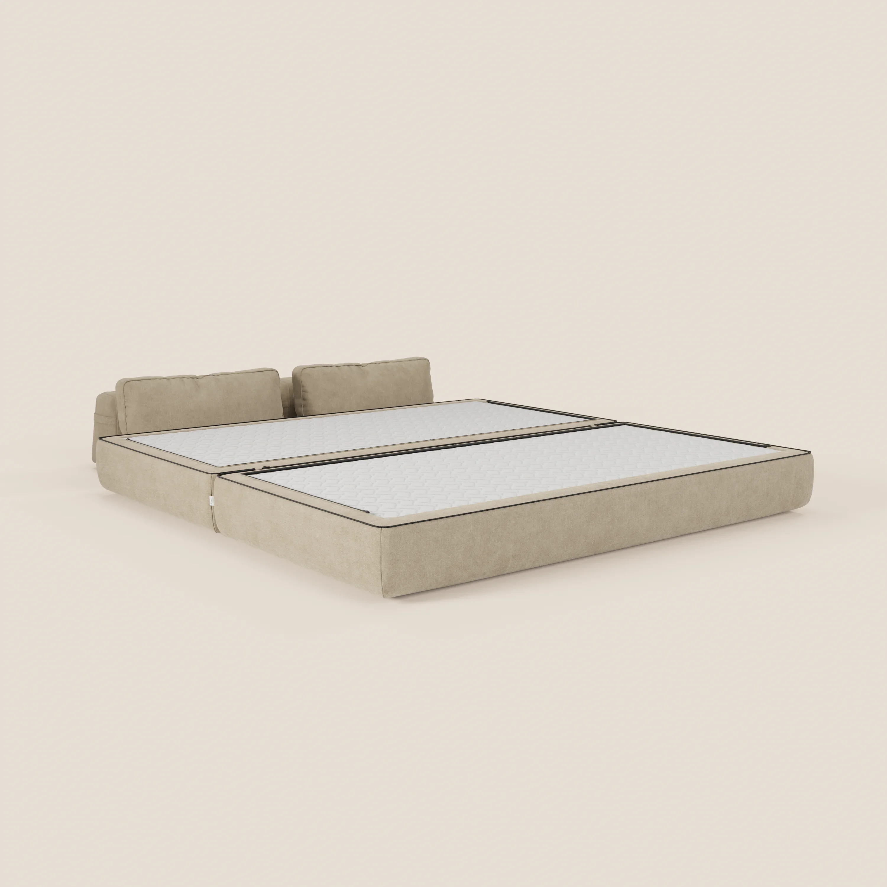 Rift Canapé-lit double à 2 et 3 places avec dossiers amovibles - matelas de 22 cm d'épaisseur en mousse à mémoire de forme T31 - Image 38