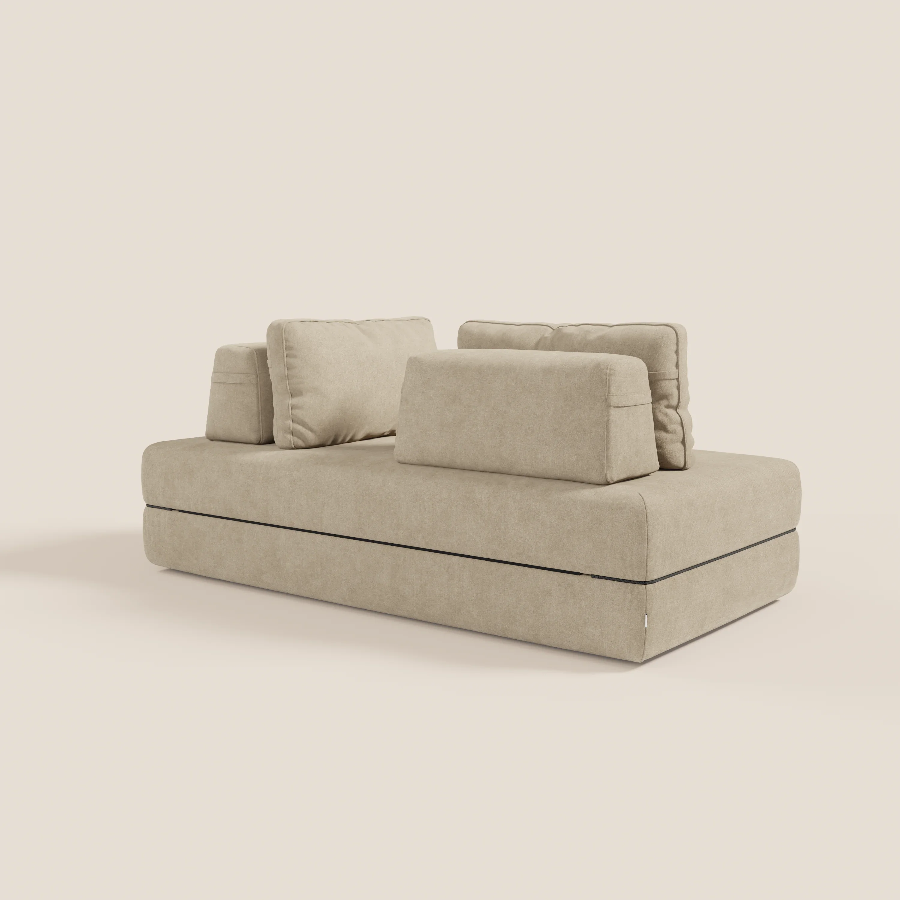 Rift Canapé-lit double à 2 et 3 places avec dossiers amovibles - matelas de 22 cm d'épaisseur en mousse à mémoire de forme T31 - Image 42
