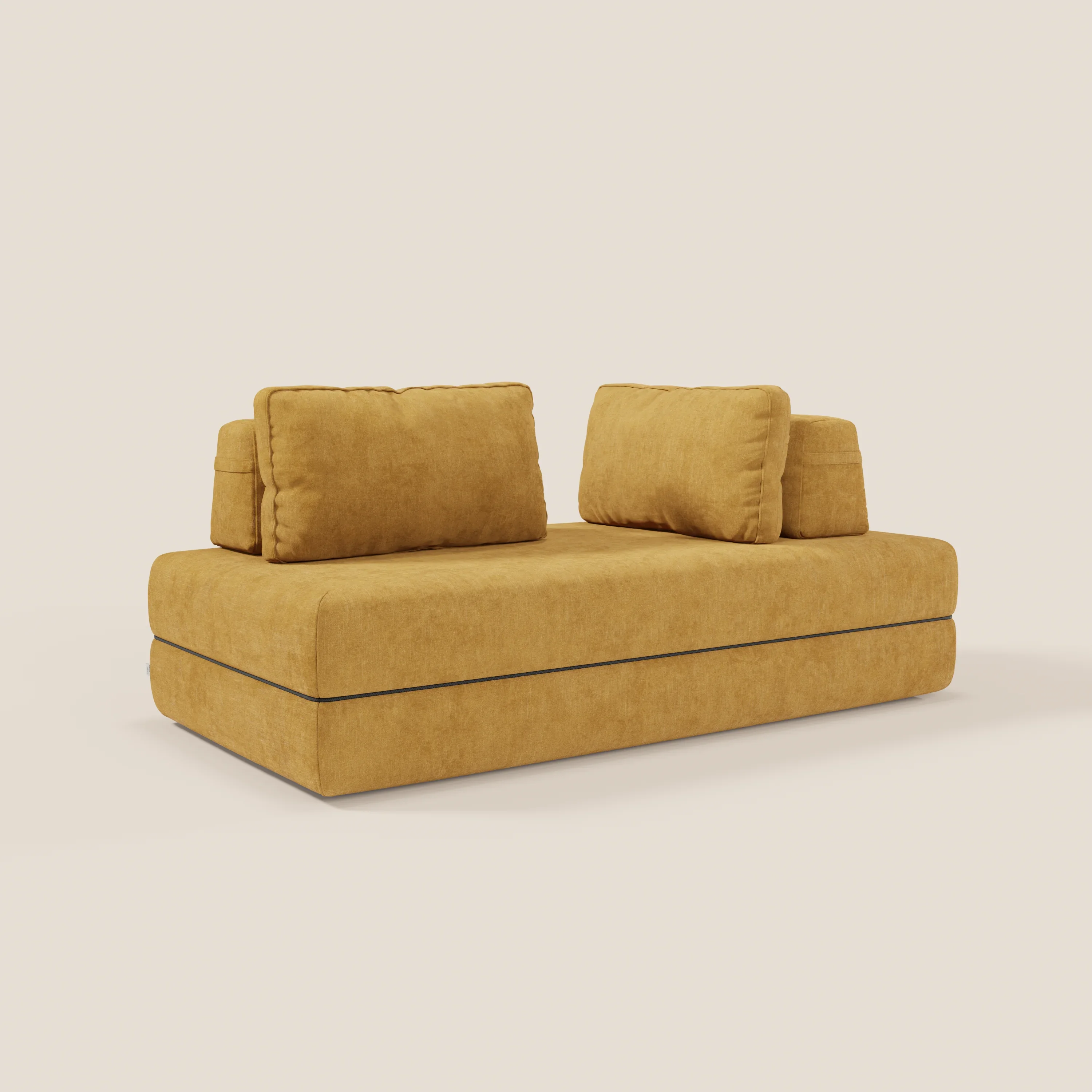 Rift Canapé-lit double à 2 et 3 places avec dossiers amovibles - matelas de 22 cm d'épaisseur en mousse à mémoire de forme T31 - Image 5