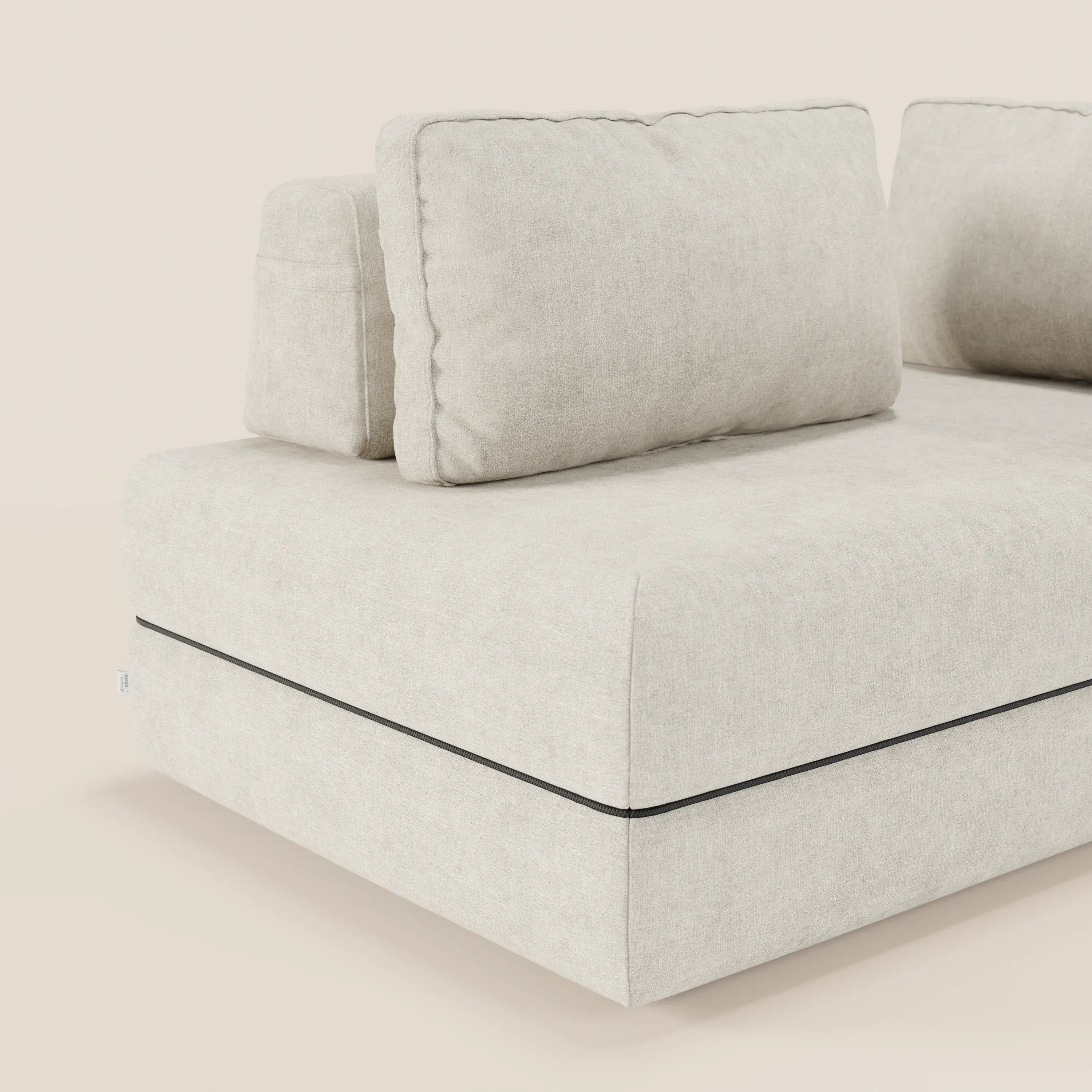 Rift Canapé-lit double à 2 et 3 places avec dossiers amovibles - matelas de 22 cm d'épaisseur en mousse à mémoire de forme T31 - Image 50