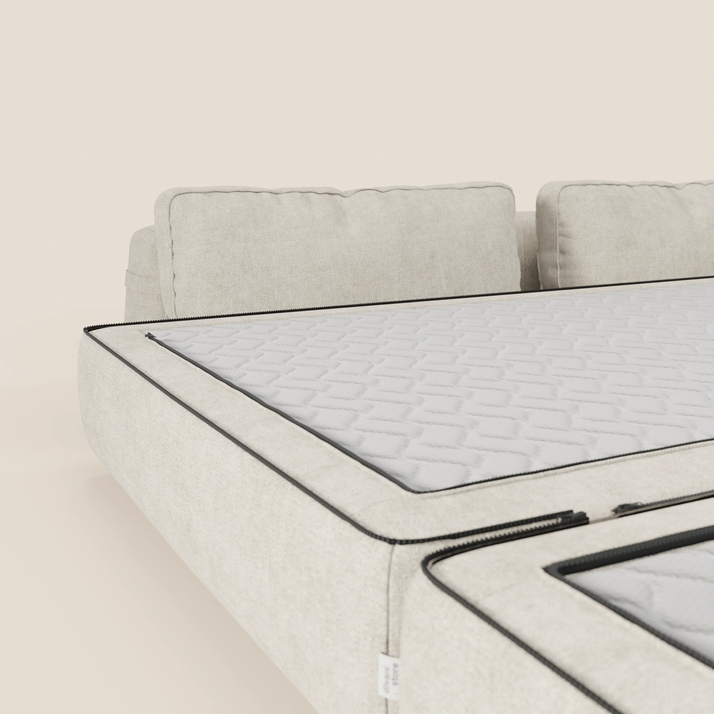 Rift Canapé-lit double à 2 et 3 places avec dossiers amovibles - matelas de 22 cm d'épaisseur en mousse à mémoire de forme T31 - Image 58