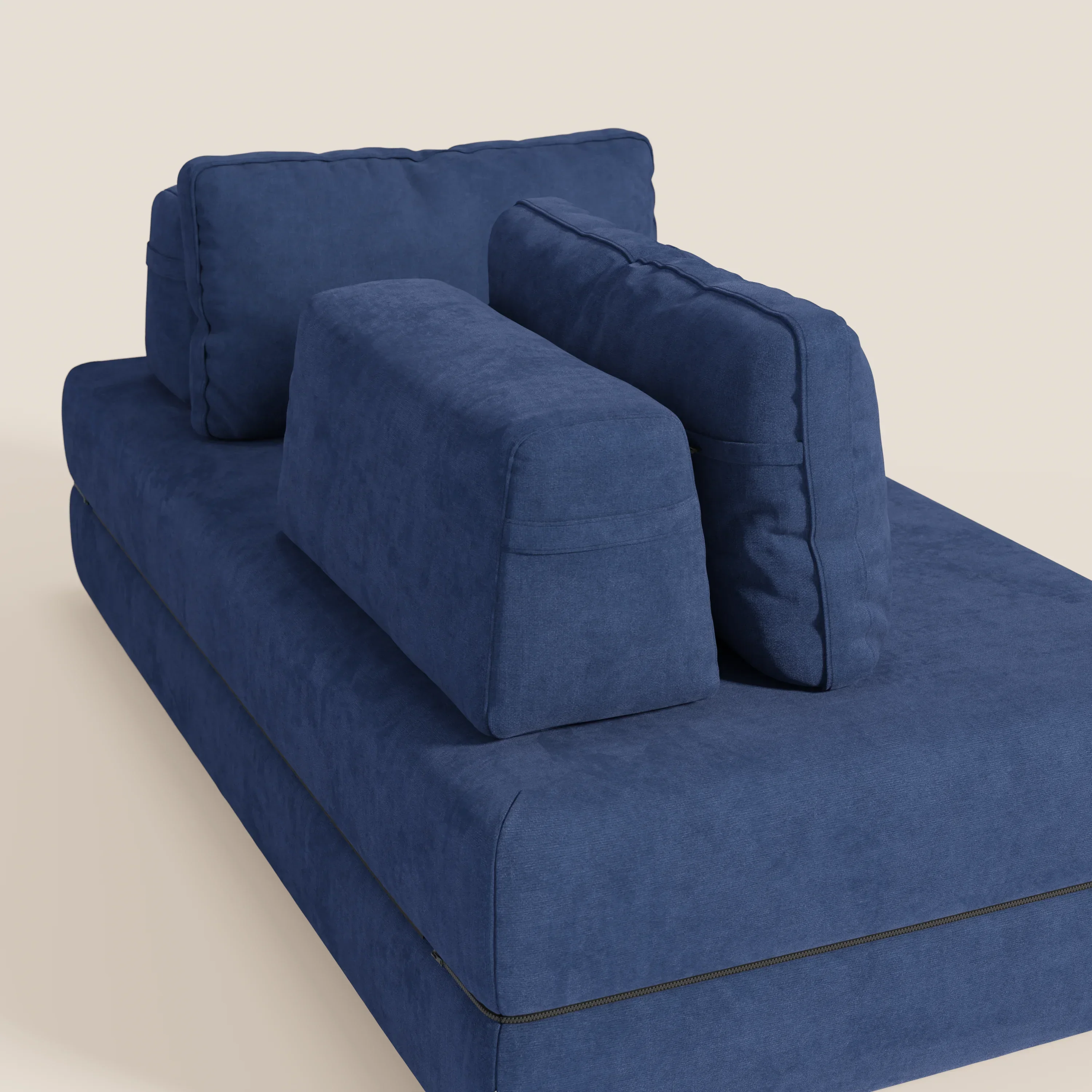 Rift Canapé-lit double à 2 et 3 places avec dossiers amovibles - matelas de 22 cm d'épaisseur en mousse à mémoire de forme T31 - Image 70