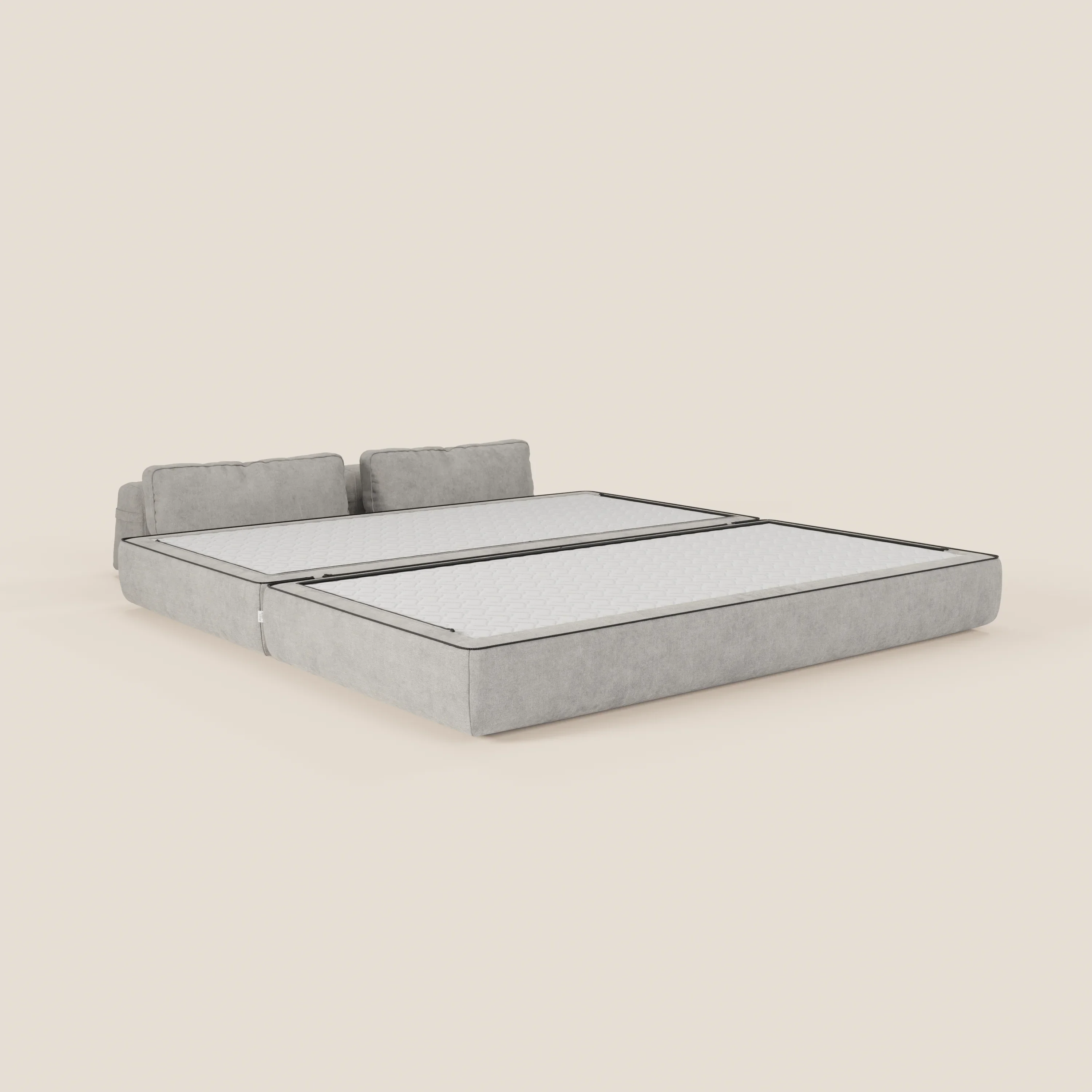 Rift Canapé-lit double à 2 et 3 places avec dossiers amovibles - matelas de 22 cm d'épaisseur en mousse à mémoire de forme T31 - Image 83