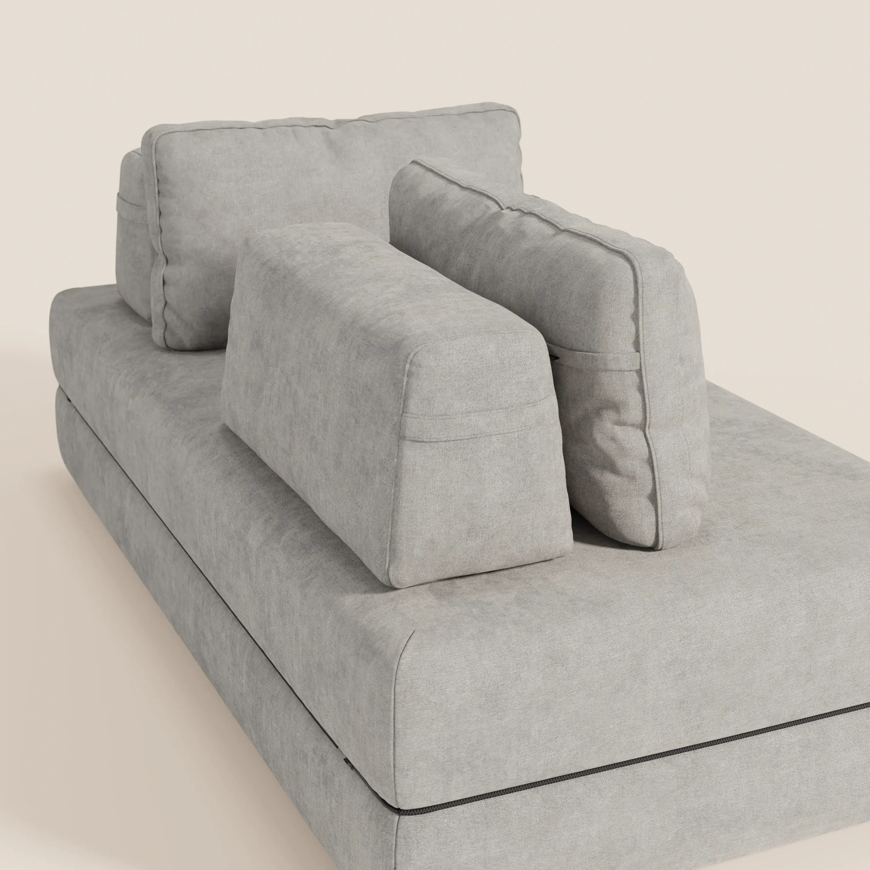 Rift Canapé-lit double à 2 et 3 places avec dossiers amovibles - matelas de 22 cm d'épaisseur en mousse à mémoire de forme T31 - Image 85