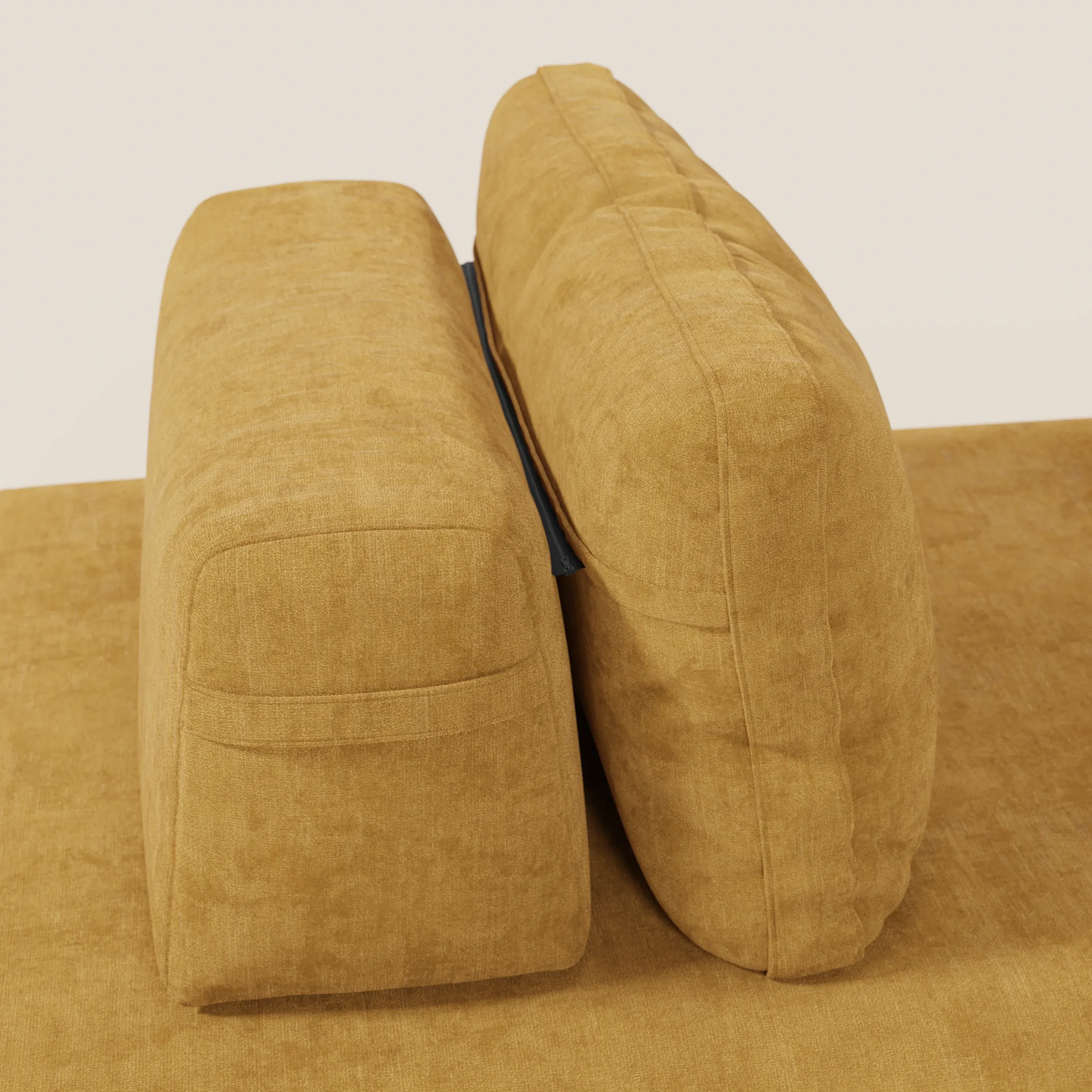 Rift Canapé-lit double à 2 et 3 places avec dossiers amovibles - matelas de 22 cm d'épaisseur en mousse à mémoire de forme T31 - Image 9