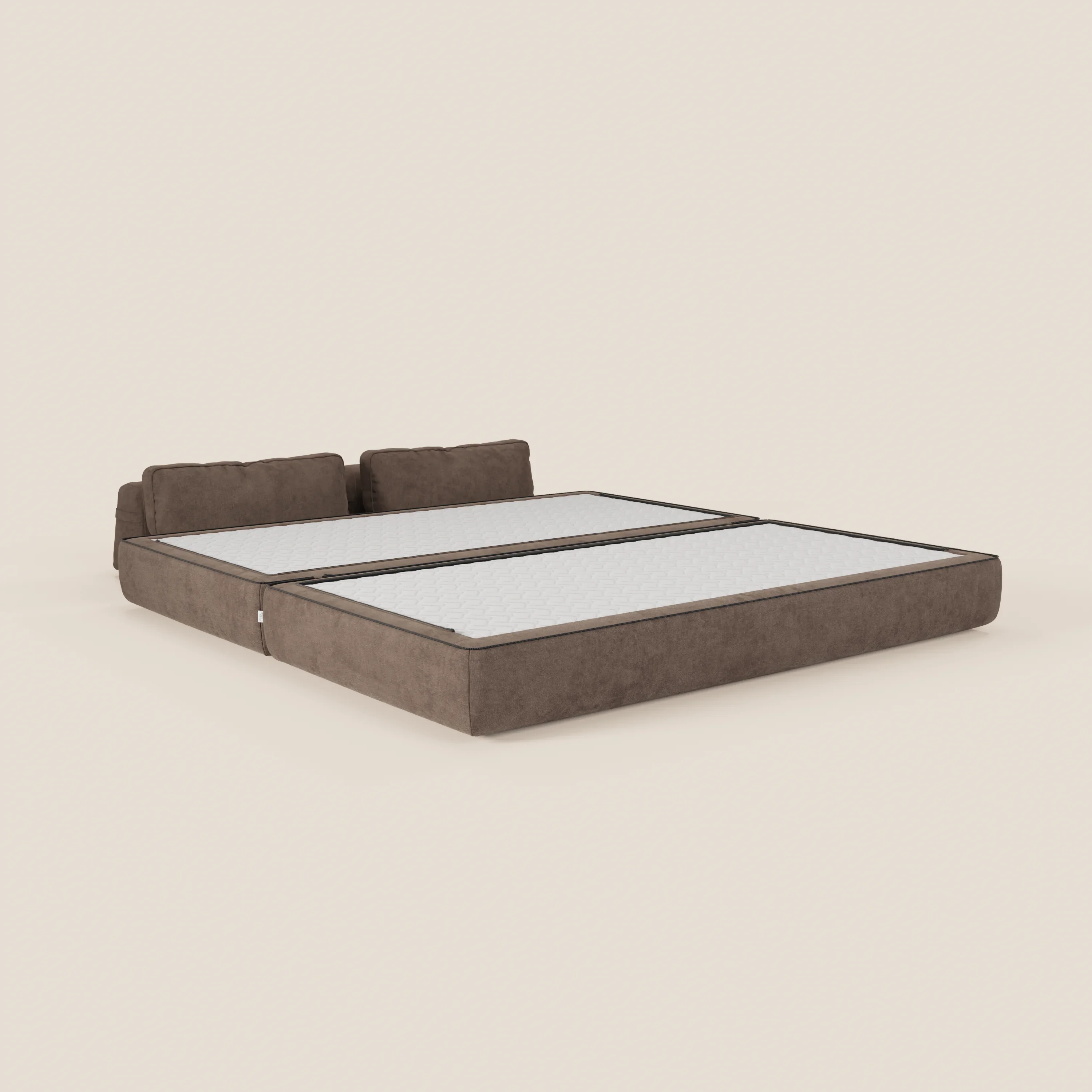 Rift Canapé-lit double à 2 et 3 places avec dossiers amovibles - matelas de 22 cm d'épaisseur en mousse à mémoire de forme T31 - Image 98