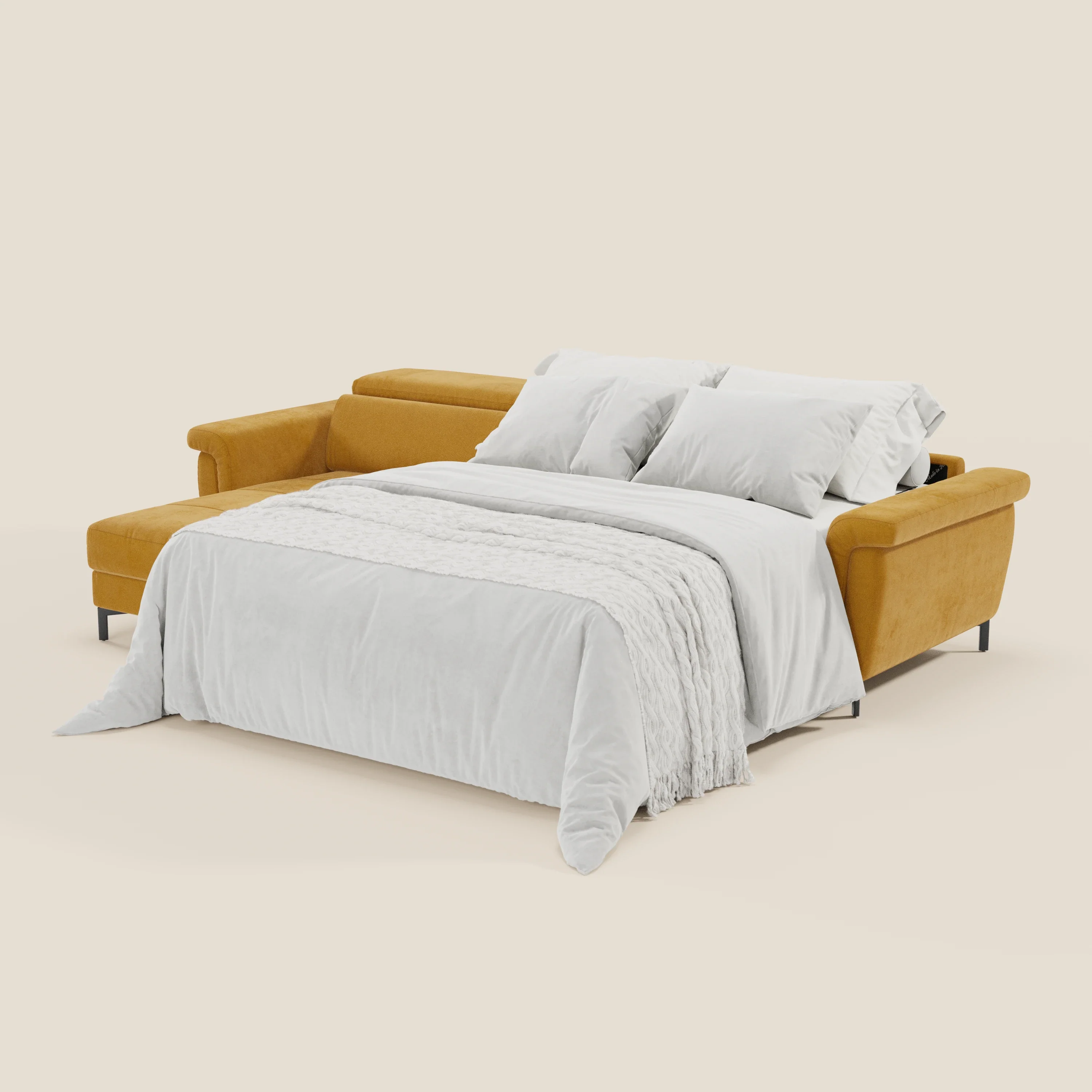 Capri canapé convertible avec méridienne coffre et têtières réglables - Tissu Effet Velours Détachable T30 - Image 105