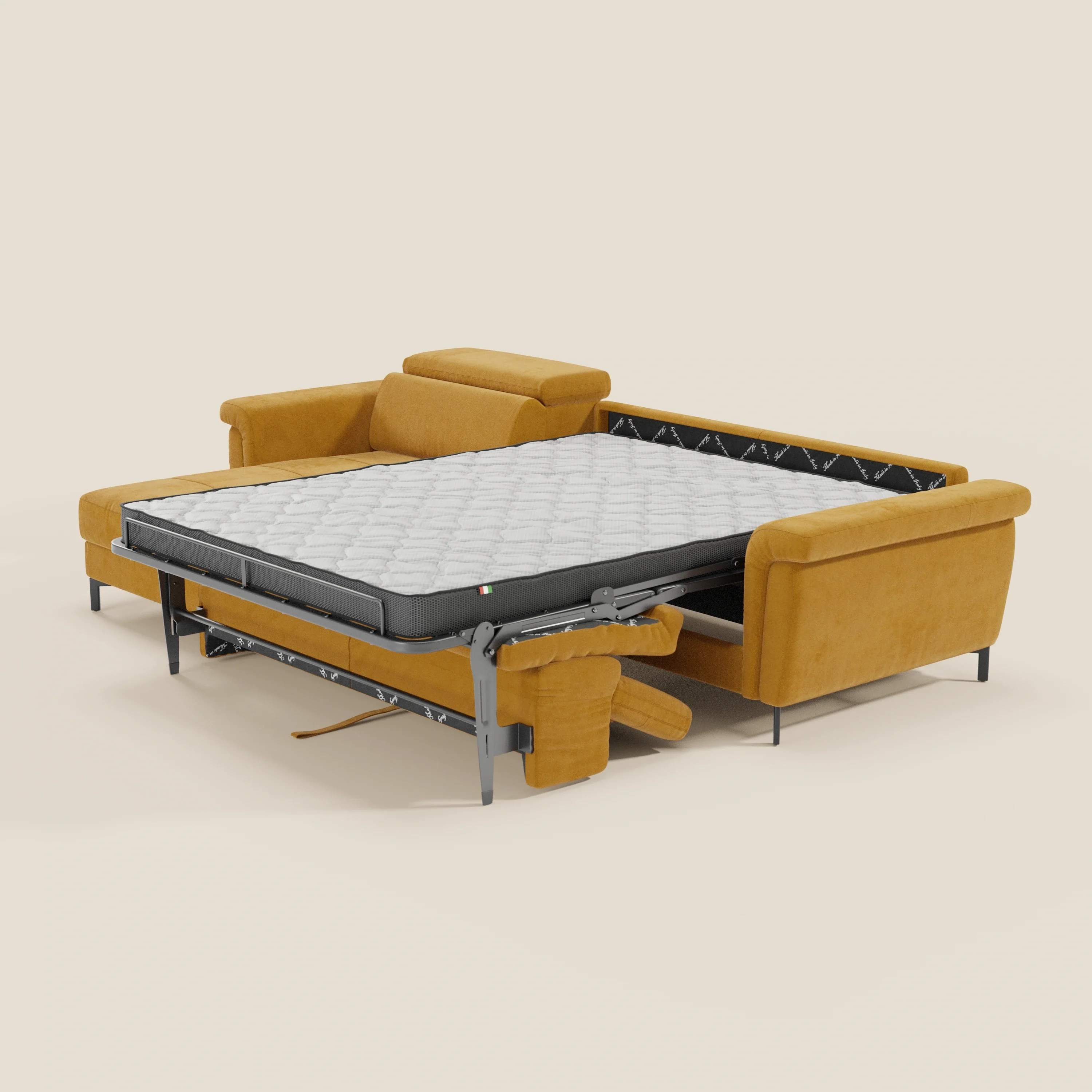 Capri canapé convertible avec méridienne coffre et têtières réglables - Tissu Effet Velours Détachable T30 - Image 113