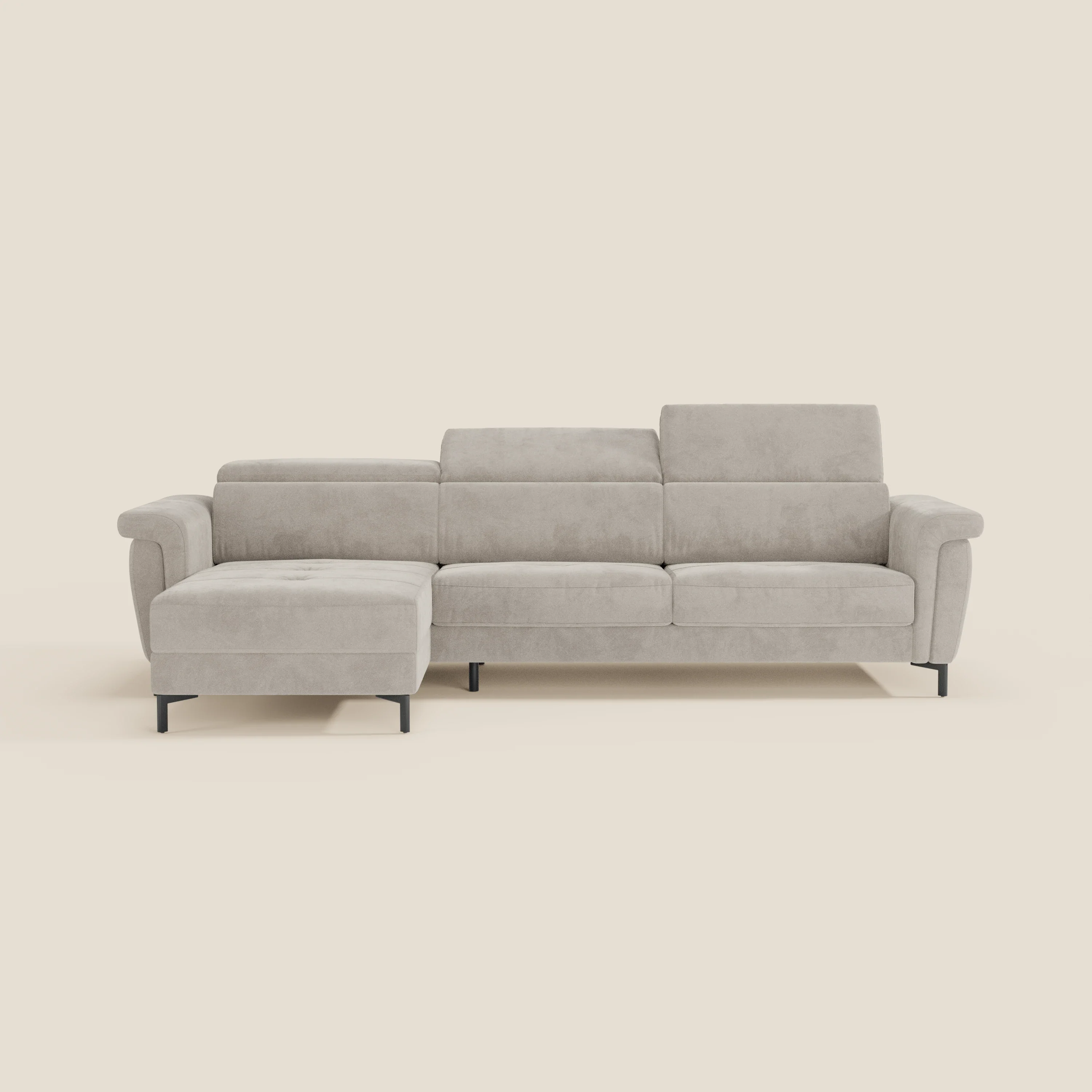 Capri canapé convertible avec méridienne coffre et têtières réglables - Tissu Effet Velours Détachable T30 - Image 121