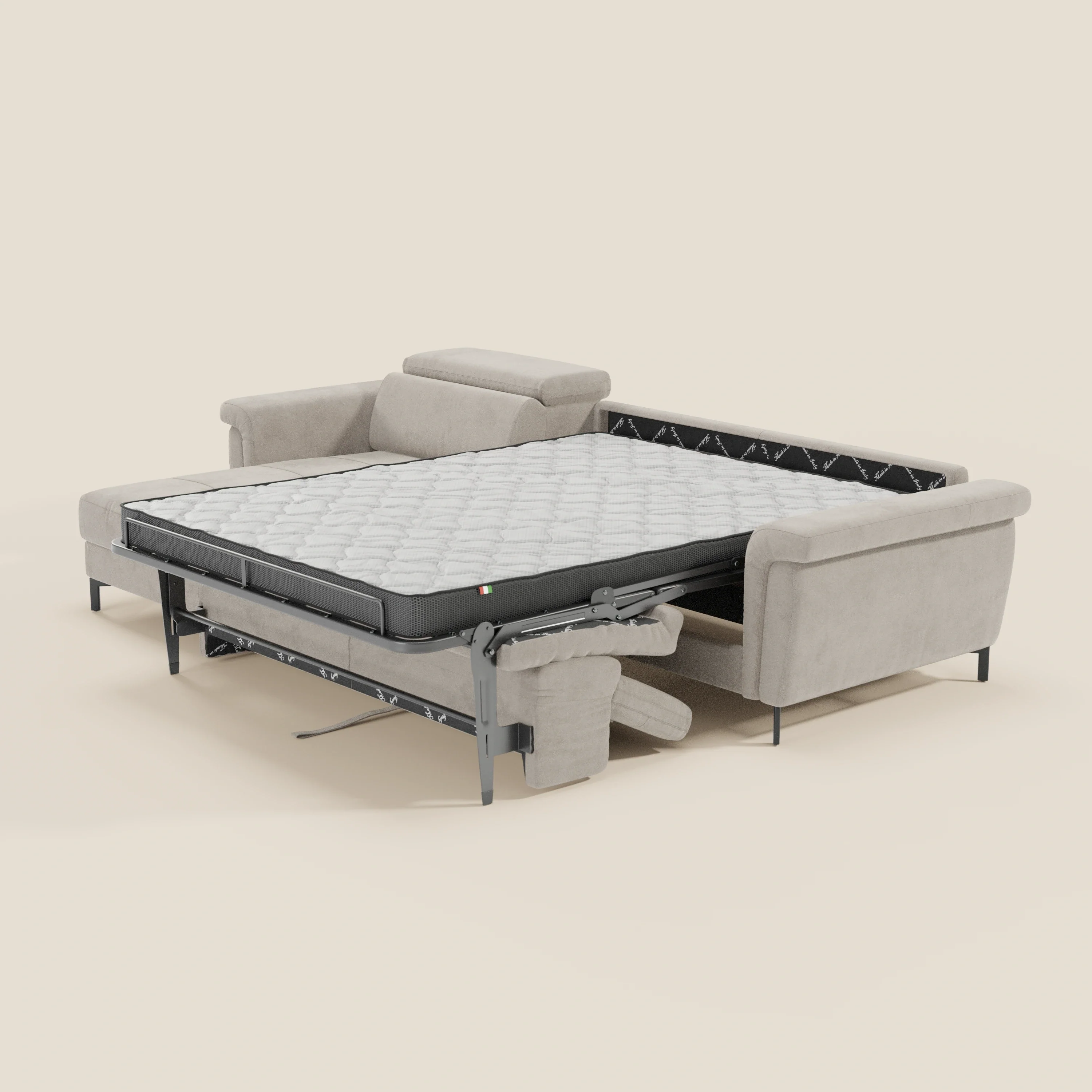 Capri canapé convertible avec méridienne coffre et têtières réglables - Tissu Effet Velours Détachable T30 - Image 128