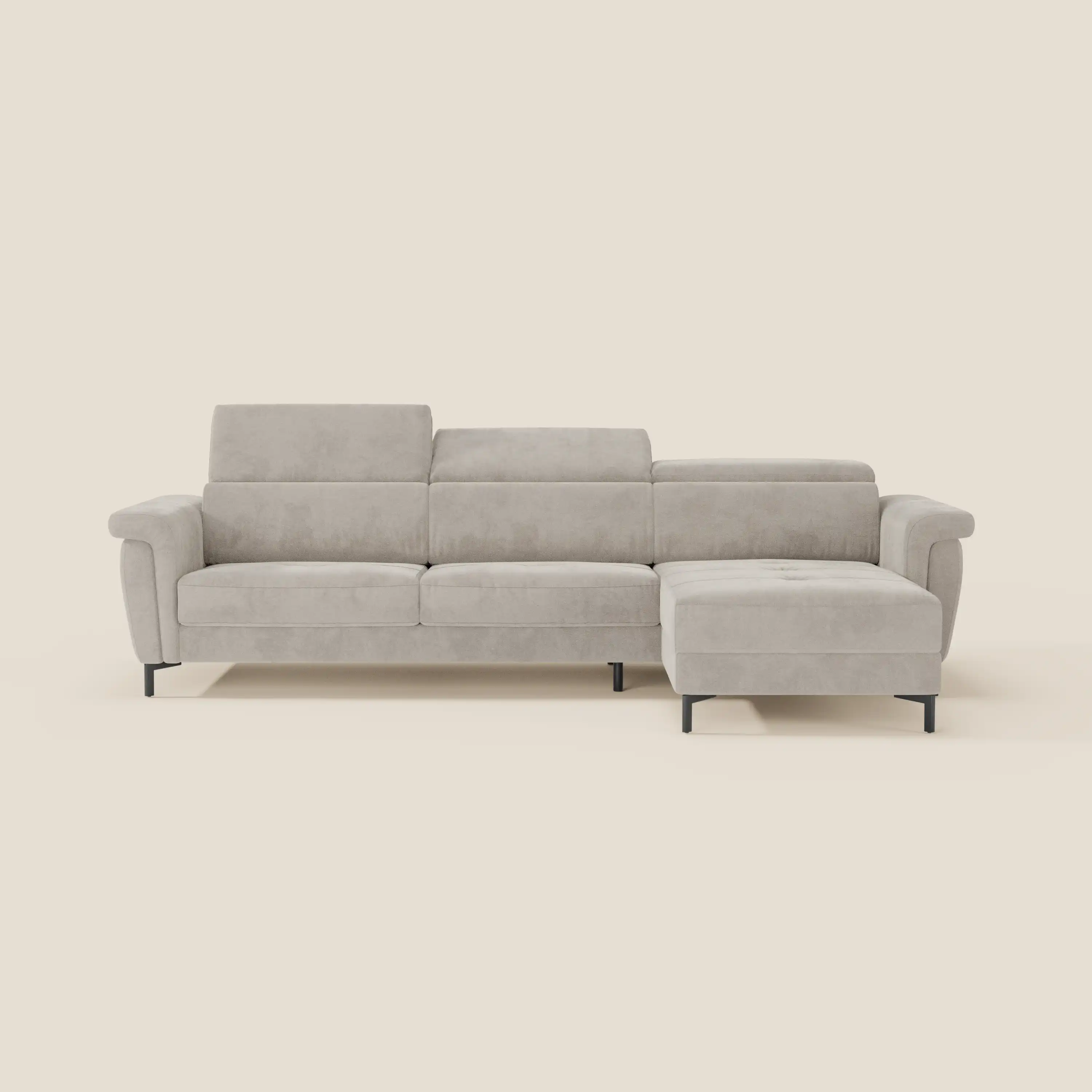Capri canapé convertible avec méridienne coffre et têtières réglables - Tissu Effet Velours Détachable T30 - Image 130